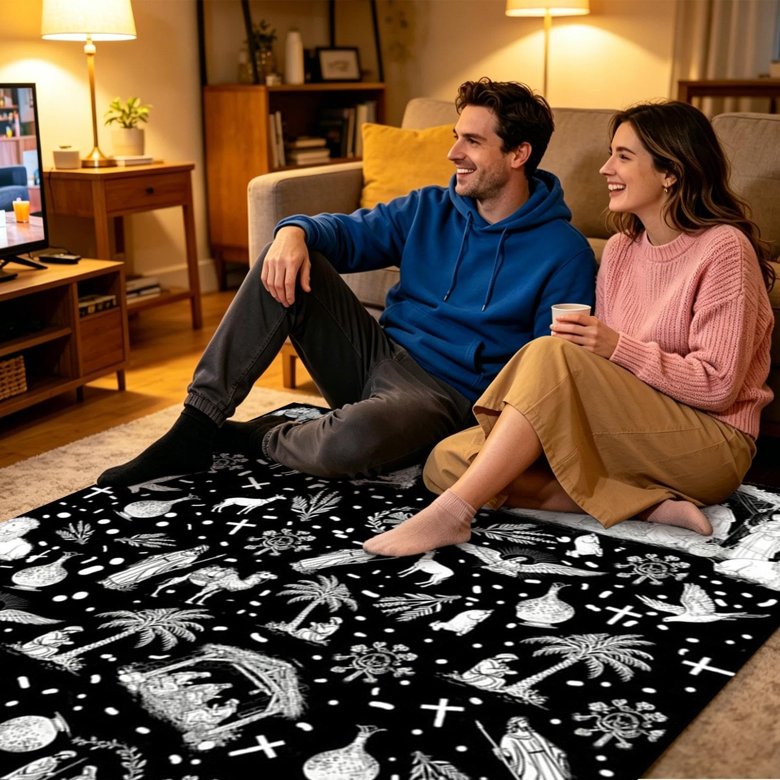 Maldecken für Erwachsene zum Ausmalen 120 x 145 cm Stoff-Zeichen-Bettwäsche