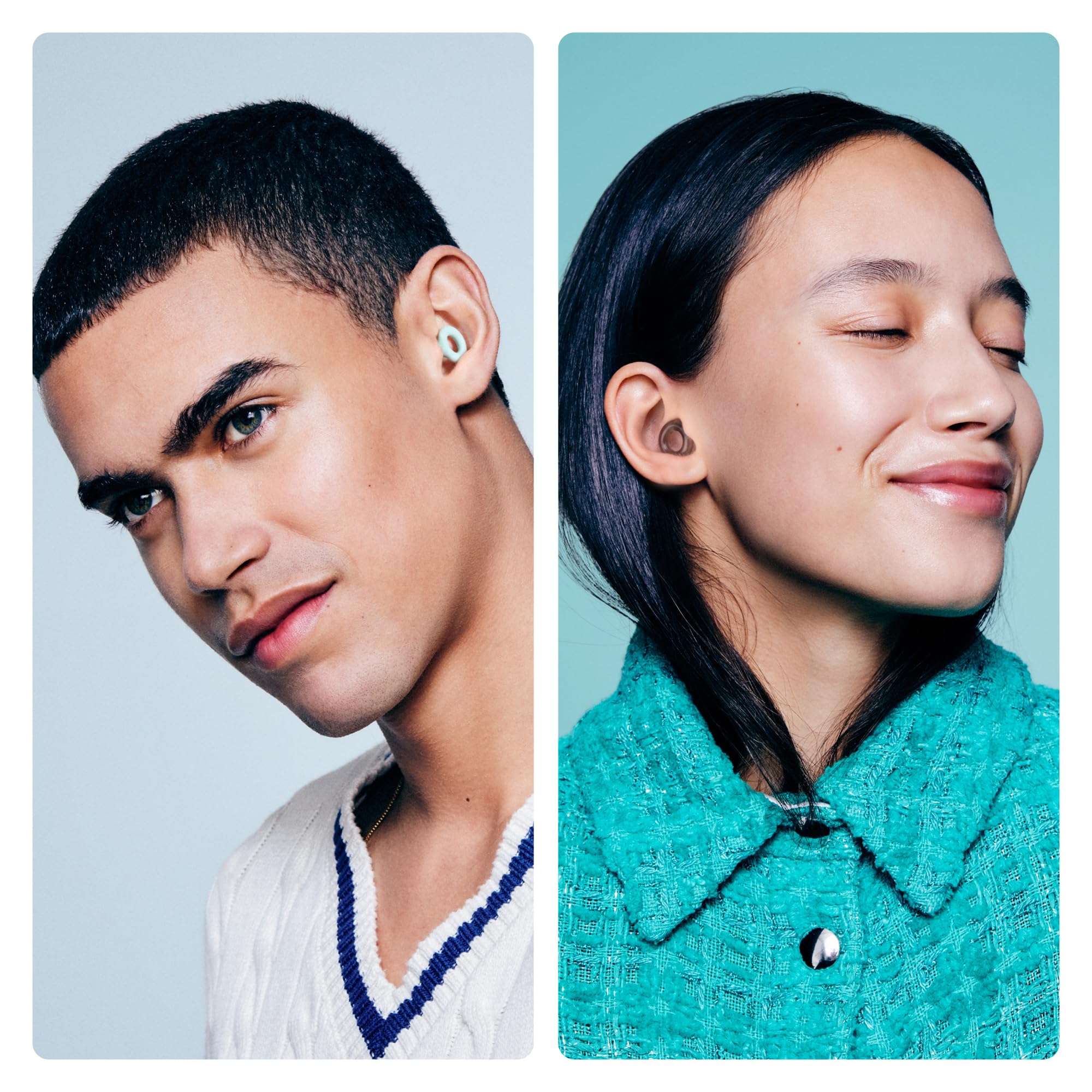 Loop Earplugs, coffret Au Quotidien (lot de deux) – Quiet 2 + Engage 2 | Bouchons d’oreille réutilisables pour le sommeil, la concentration, la sensibilité au bruit