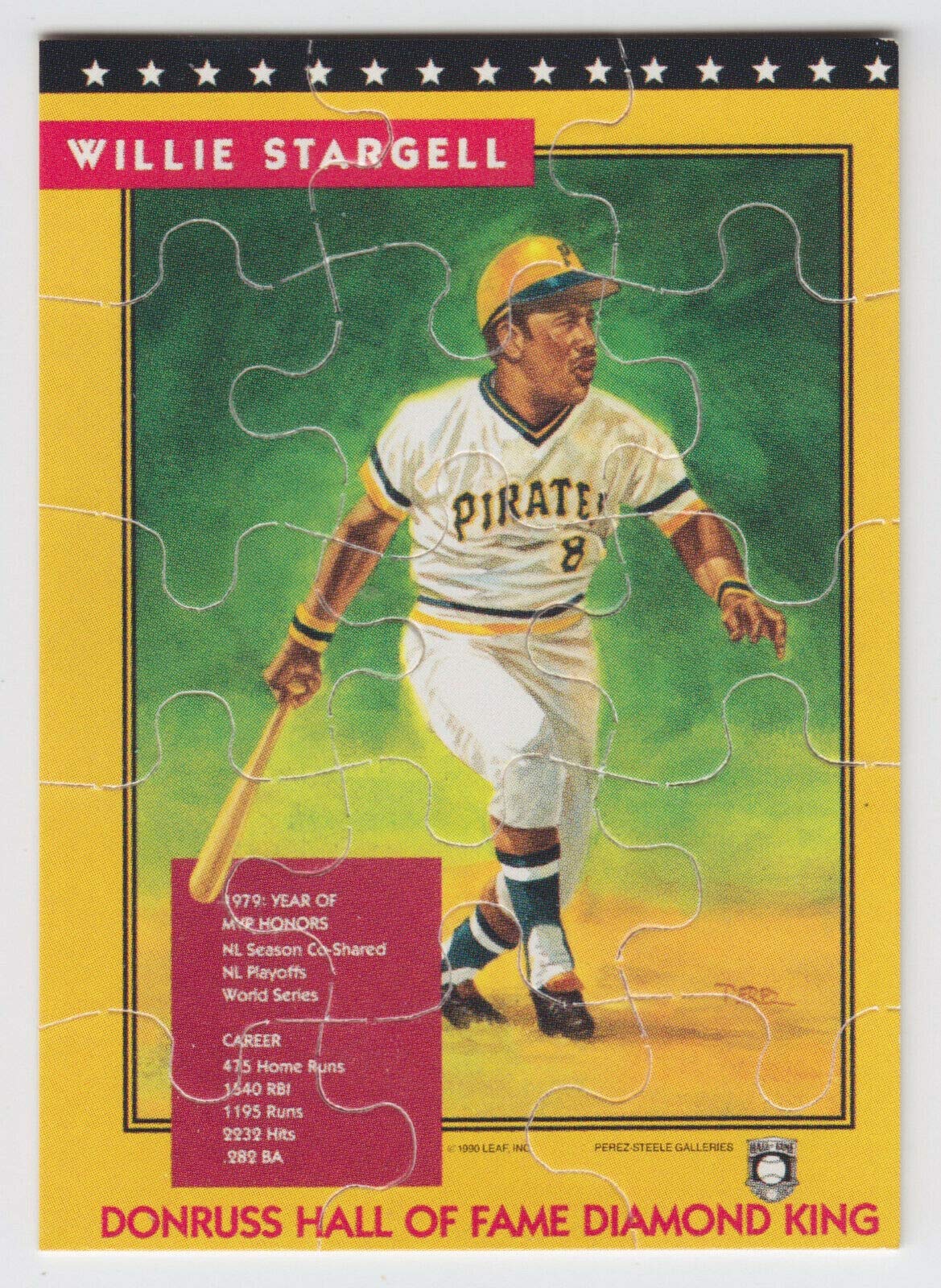 Amazon.com: 1991 Donruss NNO Complete Puzzle Willie Stargell Pirates  Baseball Card : Everything Else