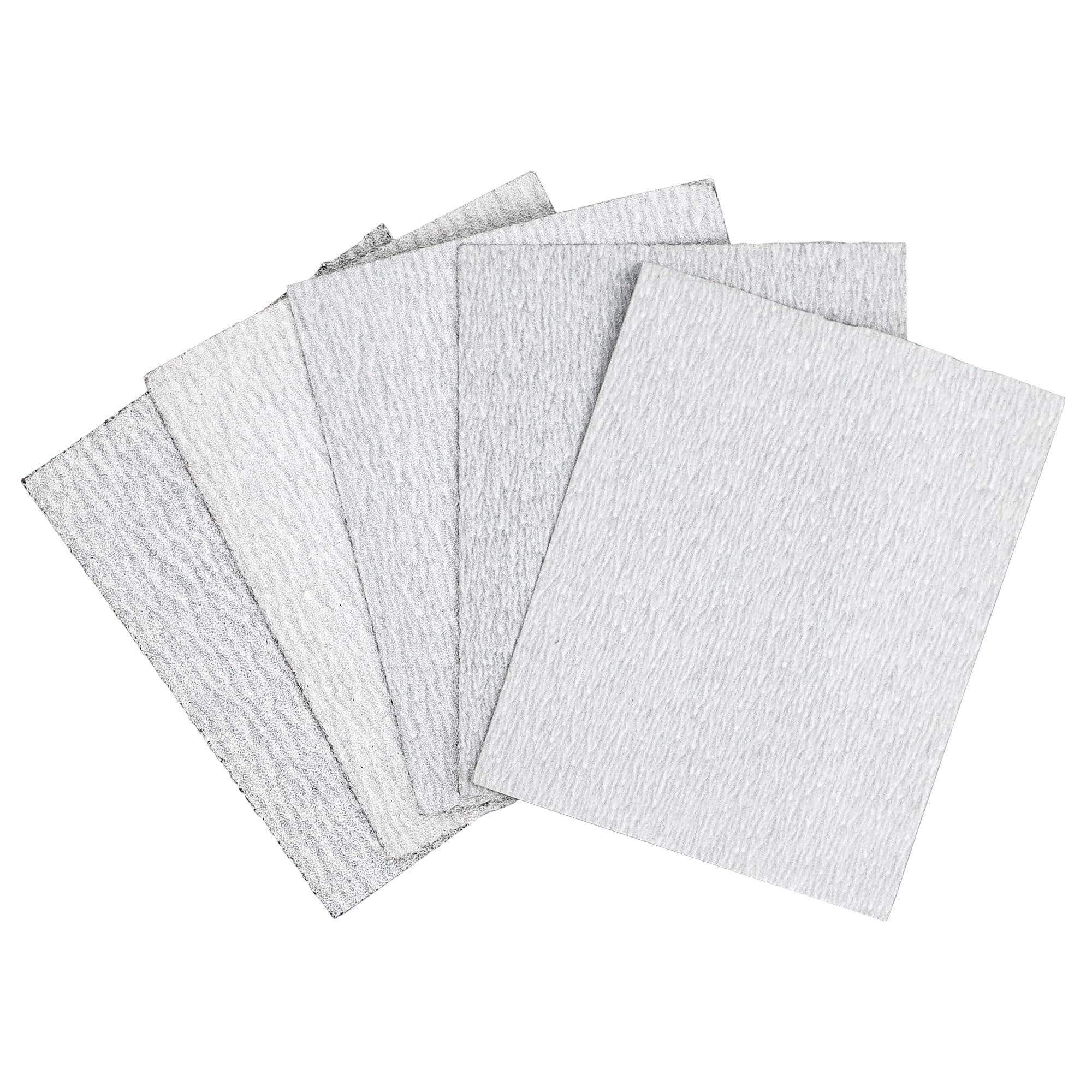 Milescraft 1623 – 1/4 Sheet Sandpaper 50 Pack – 4.5in. X 5.5in - 80, 120, 150, 220, 320 Assorted Grit. Wet or Dry Sanding. Sand Wood, Metal, Plastic. Fits Milescraft 1622 Sand-It