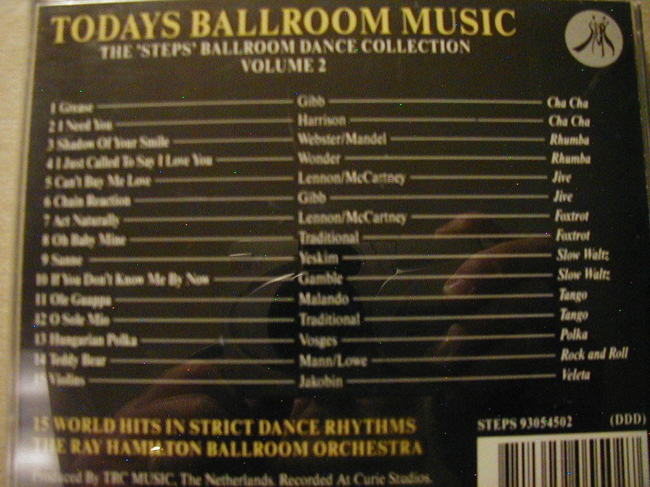 V2 Todays Ballroom Music [Audio CD] Hamilton, Ray