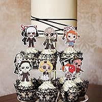 Vista 92 de Rsstarxi Paquete de 36 adornos para cupcakes de Halloween, bruja, fantasma, magdalenas, murciélagos, arañas, gatos, decoración de pasteles