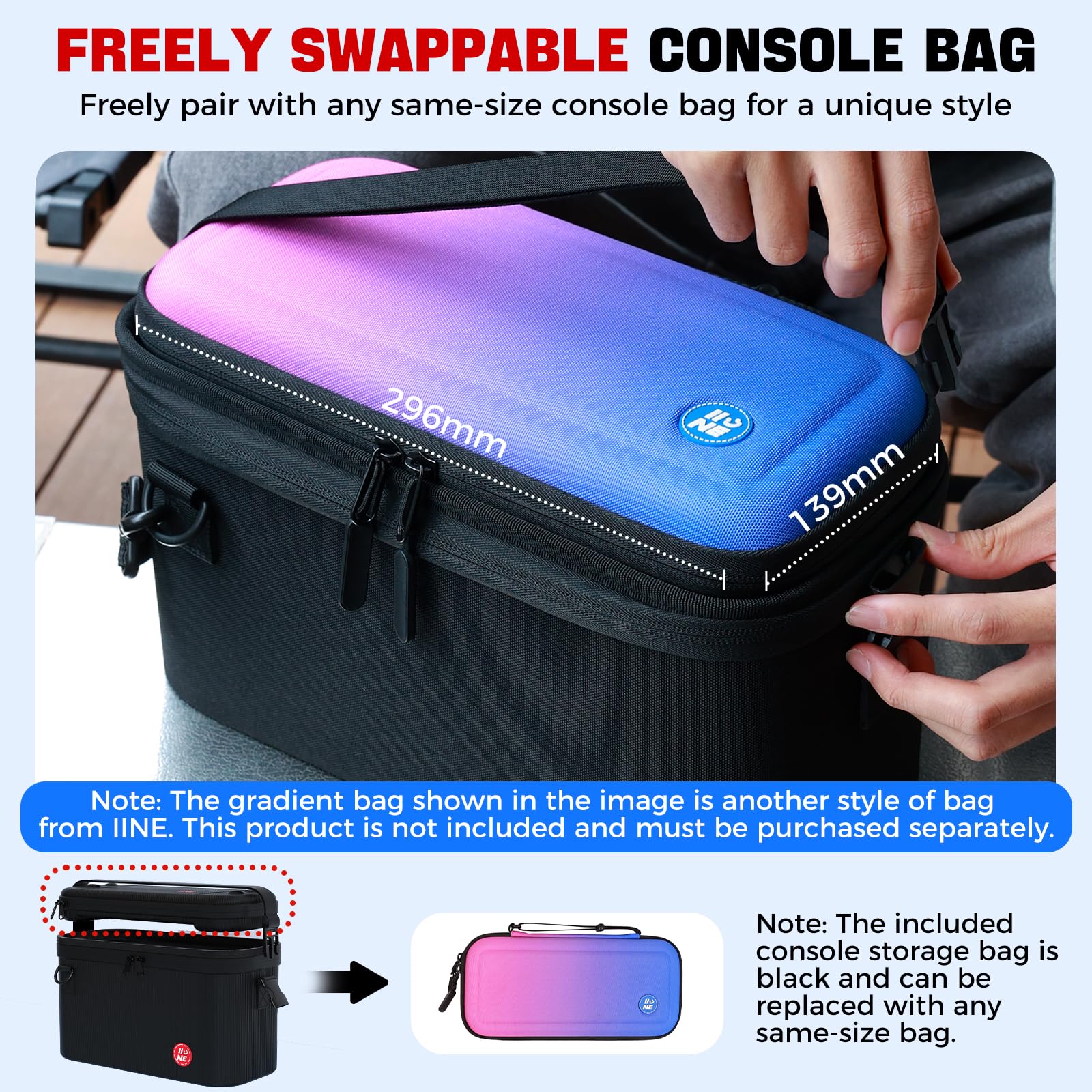 ネイバーフッド PORTABLE-2 E-CASE 221NXNH-AC02 Amazon.com: IINE Split Carrying Storage Bag for Switch 2