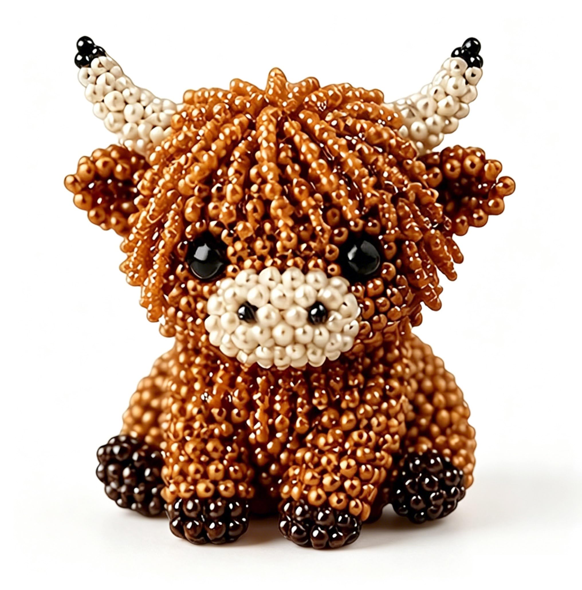 ZFFAFUR DIY Animal Beading Kit, Tiny 3D Beaded Animal DIY Set, with Colorful Beads and Instructions, Bead Embroidery Kits, Creative Arts & Crafts Gift for Adults & Beginners