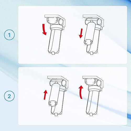 Miniatura 6 de SpiroPure Filtro de agua para refrigerador certificado SP-LE700 NSF y reemplazo del filtro de aire fresco SP-LE120 para LT700P y LT120F, 9690,