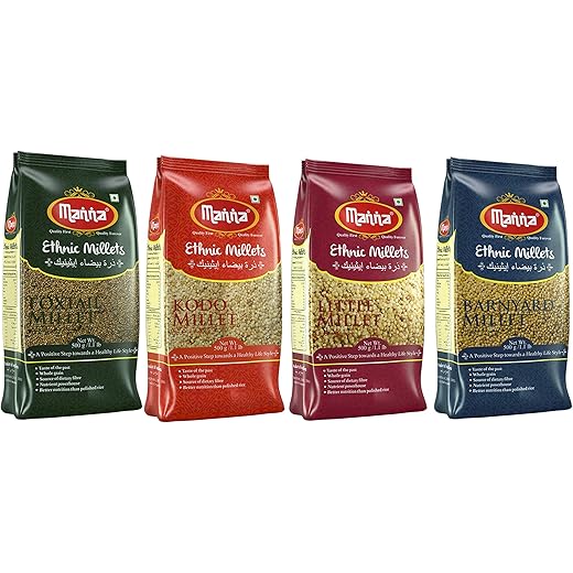 Manna Millets Combo Pack - Low GI 500g x 4 2kg