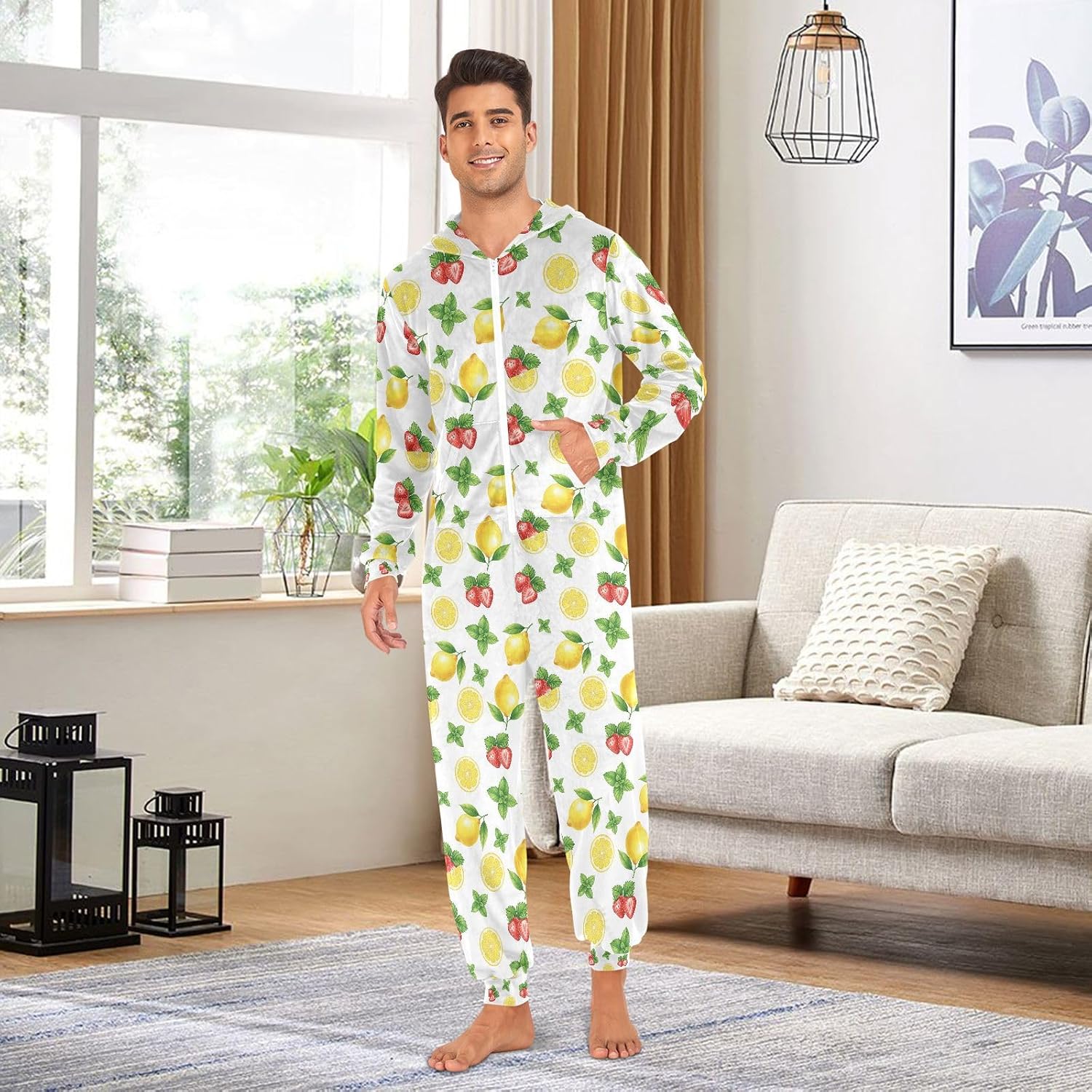 QUGRL Onesies Adult Pajamas Costume for Women Men Unisex Cosplay Sleepwear Homewear Suit Winter S-XL