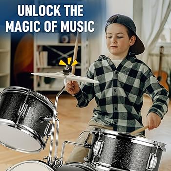 Amazon.com: Ktaxon 3-Piece Drum Set, 14 Inch Beginners Drums Kit