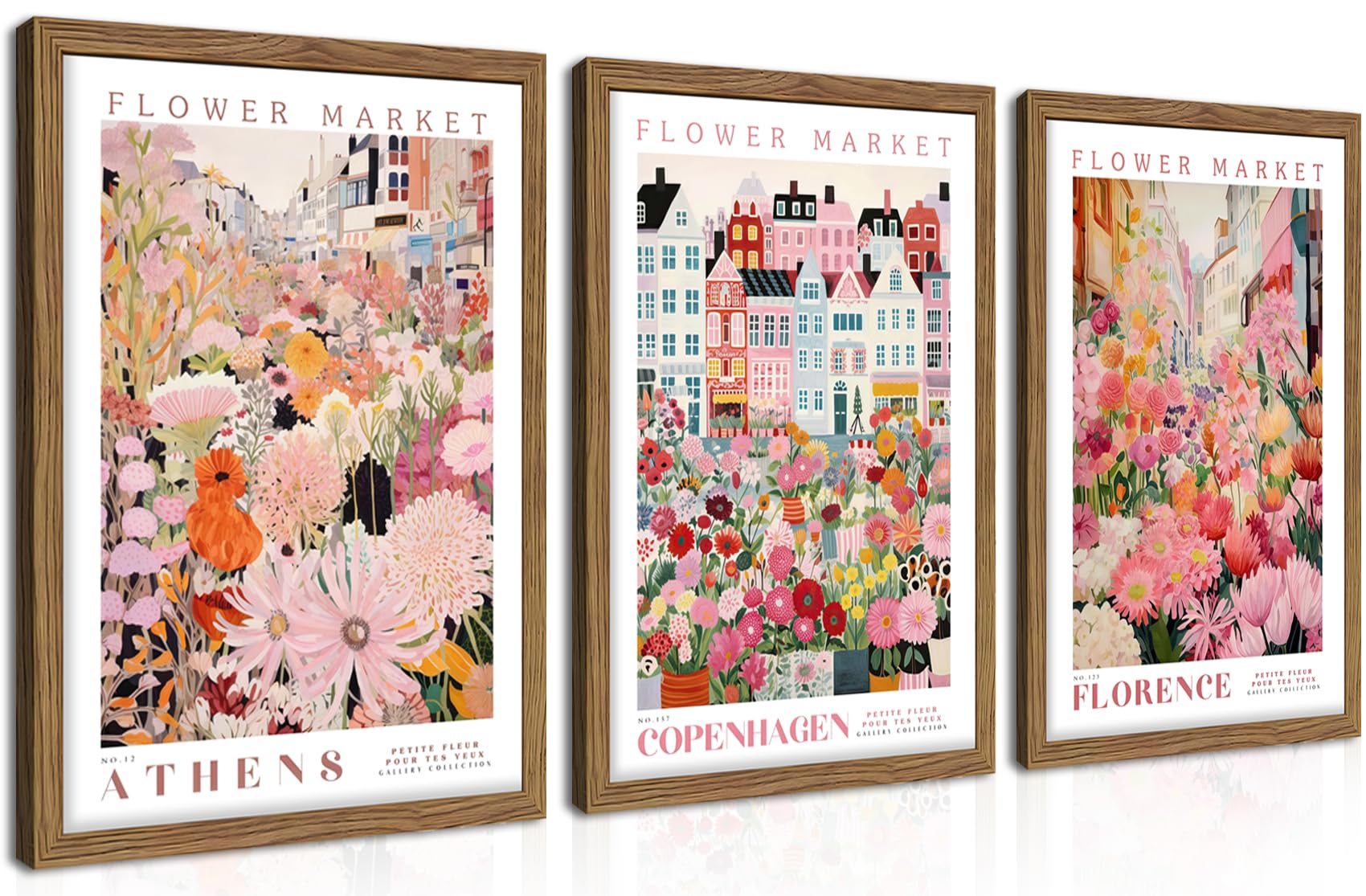 Floral Wall Art Set of 3
