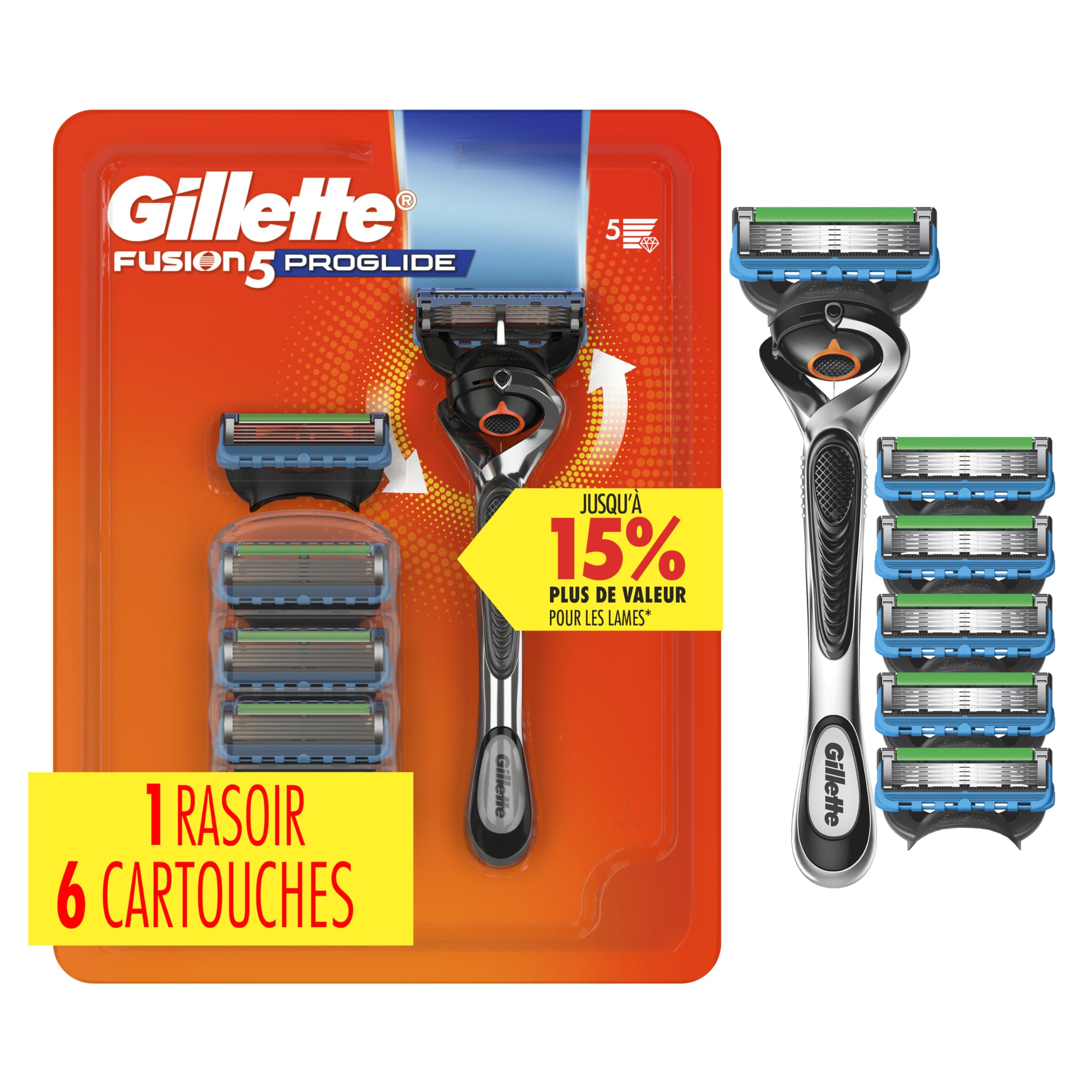 Lot De 22 Lames Gillette ProGlide Fusion 5 - Recharge Originale - Fabriqué En Allemagne