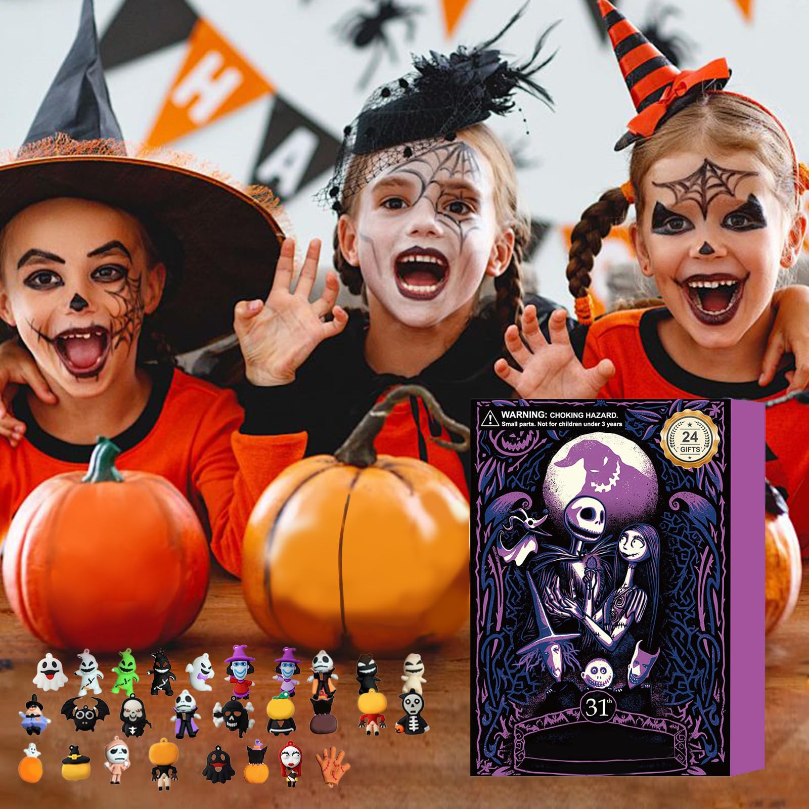 2025 24 Day Countdown Calendar Kids Doll Surprises Halloween Advent ...