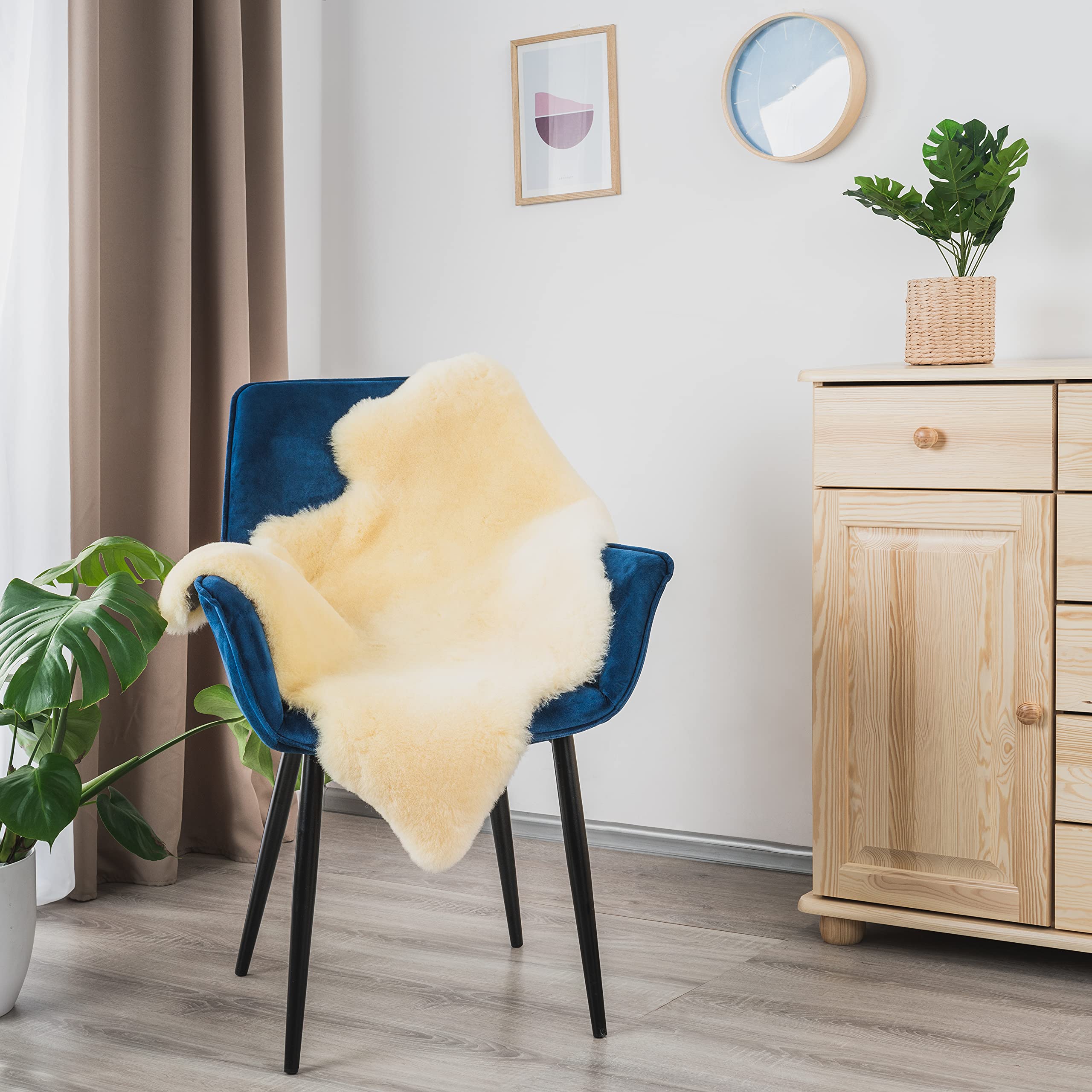 Véritable peau d'agneau médicale 110-140 cm, peau de mouton véritable