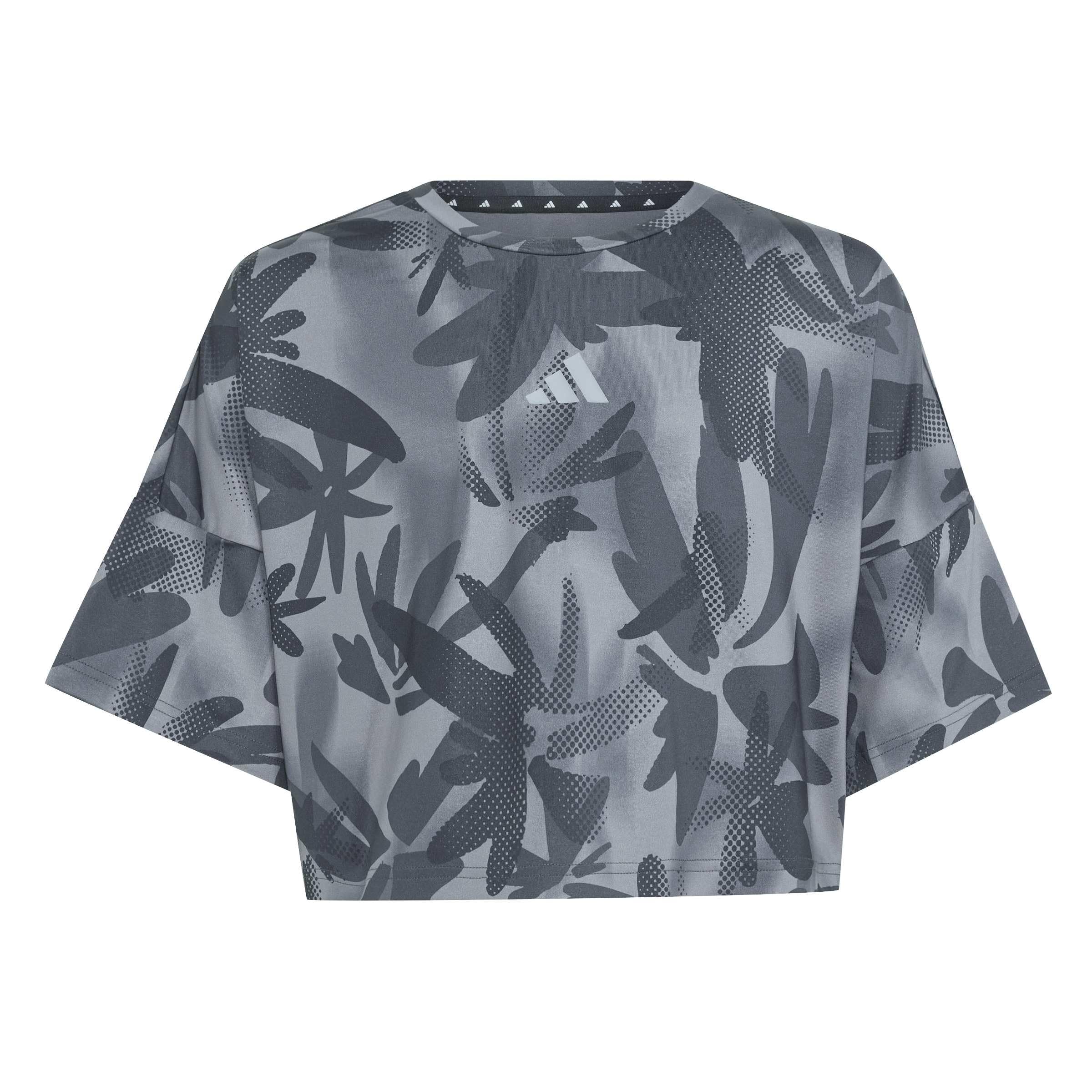 adidas Sport Icons Allover Printed Cropped T-Shirt Fille (Lot de 1)