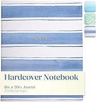 Vista 16 de WORLD TRAVELER Eccolo - Diario grande con páginas rayadas, cuaderno de escritura, tapa dura, 256 páginas blancas con líneas, marcador de cinta, se