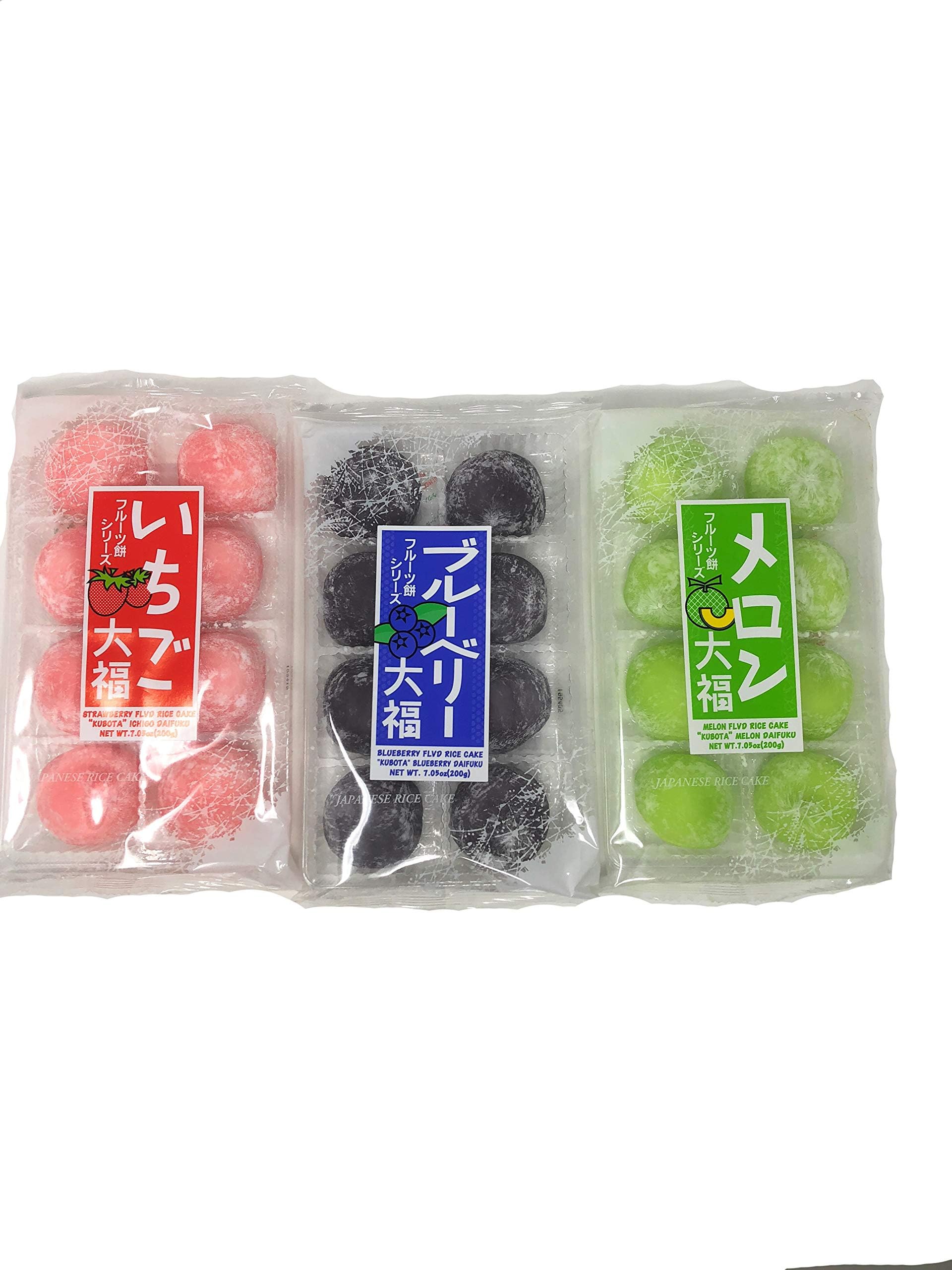 Japanese Mochi Fruits (Rice Cake) Strawberry, Melon, Blueberry (2019 New Flavor)