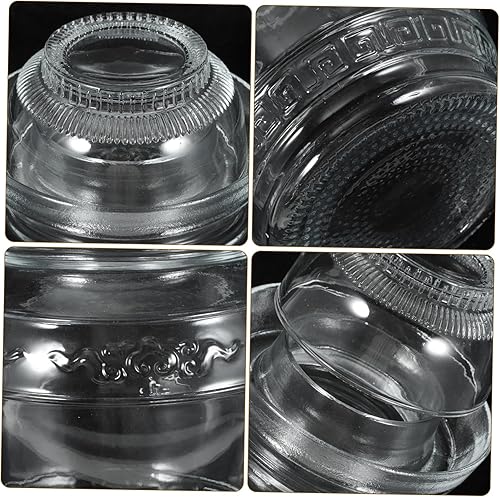 Miniatura 9 de Hemoton Tarro de pepinillo de vidrio Tarro de fermentación de vidrio Tarro de vino Tarro de fermentación de cristal chino Crock con sello de agua