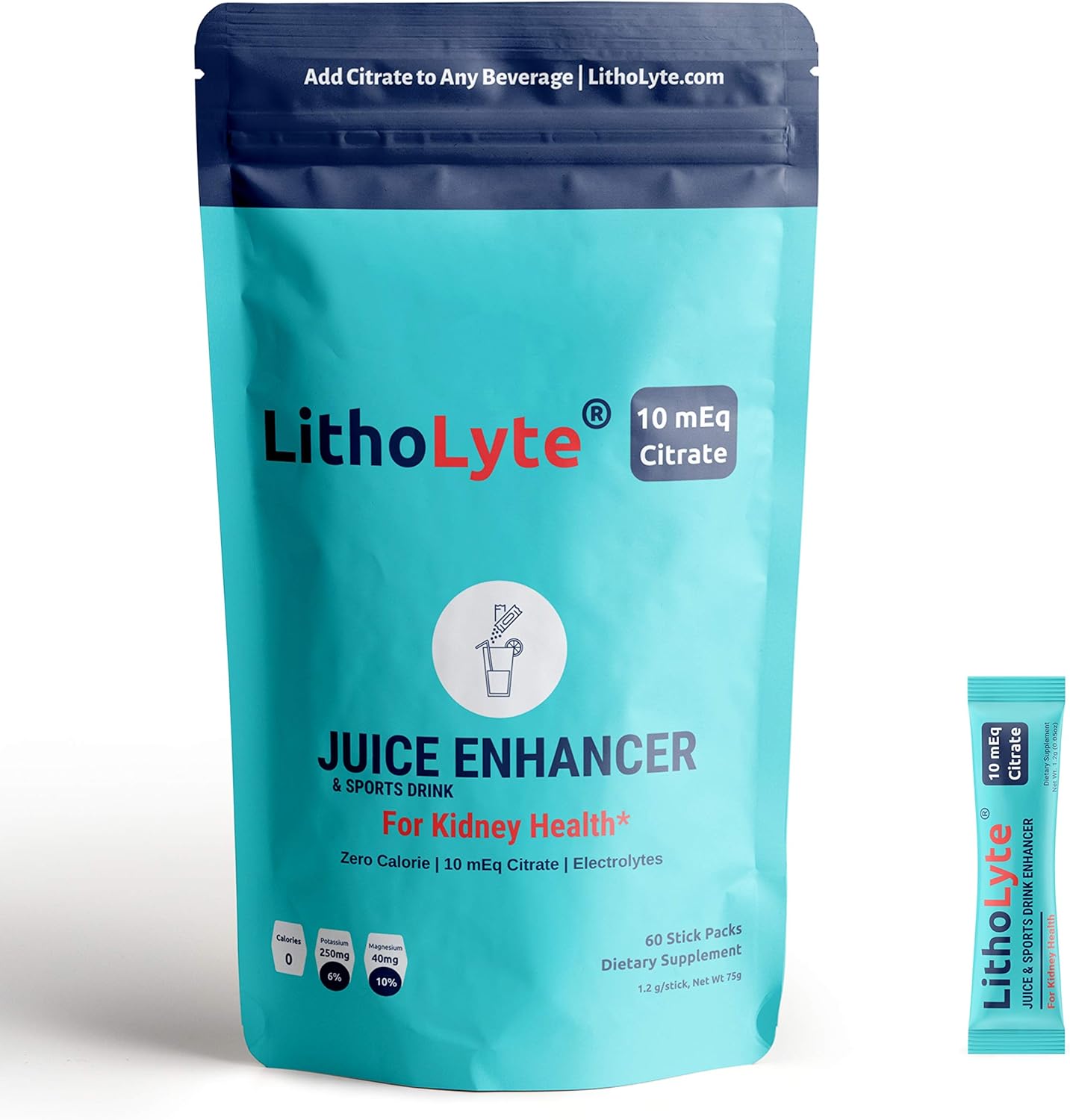 LithoLyte Juice & Sports Drink Enhancer 10 mEq (60 Sticks