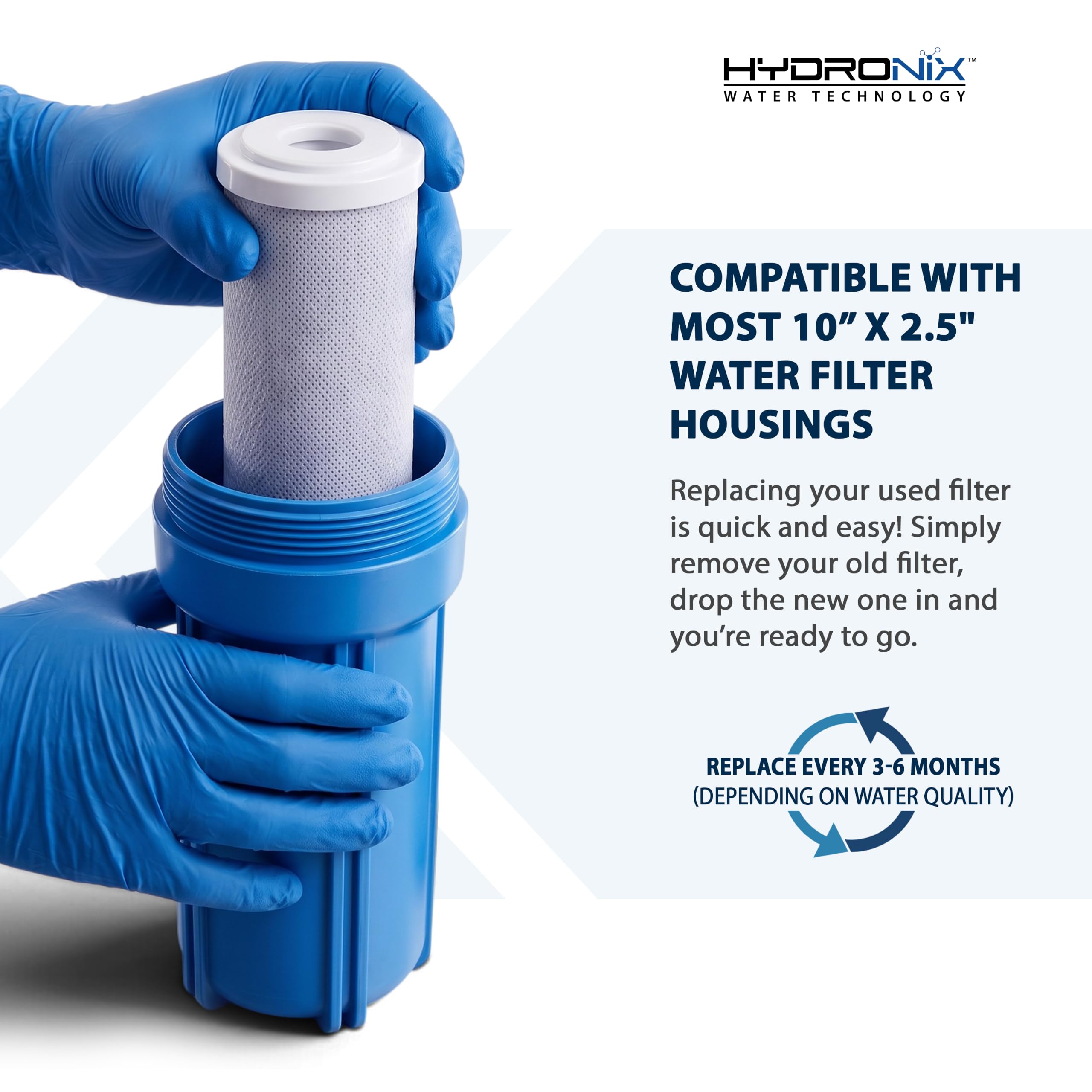 Hydronix Coconut Carbon Filter - Whole House Water -6 Hydronix Coconut Carbon Filter - Whole House Water -6