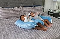 Vista 4 de Twin Z Almohada azul marino - 6 usos en 1 almohada de lactancia individual. Lactancia, biberón, reflujo y apoyo