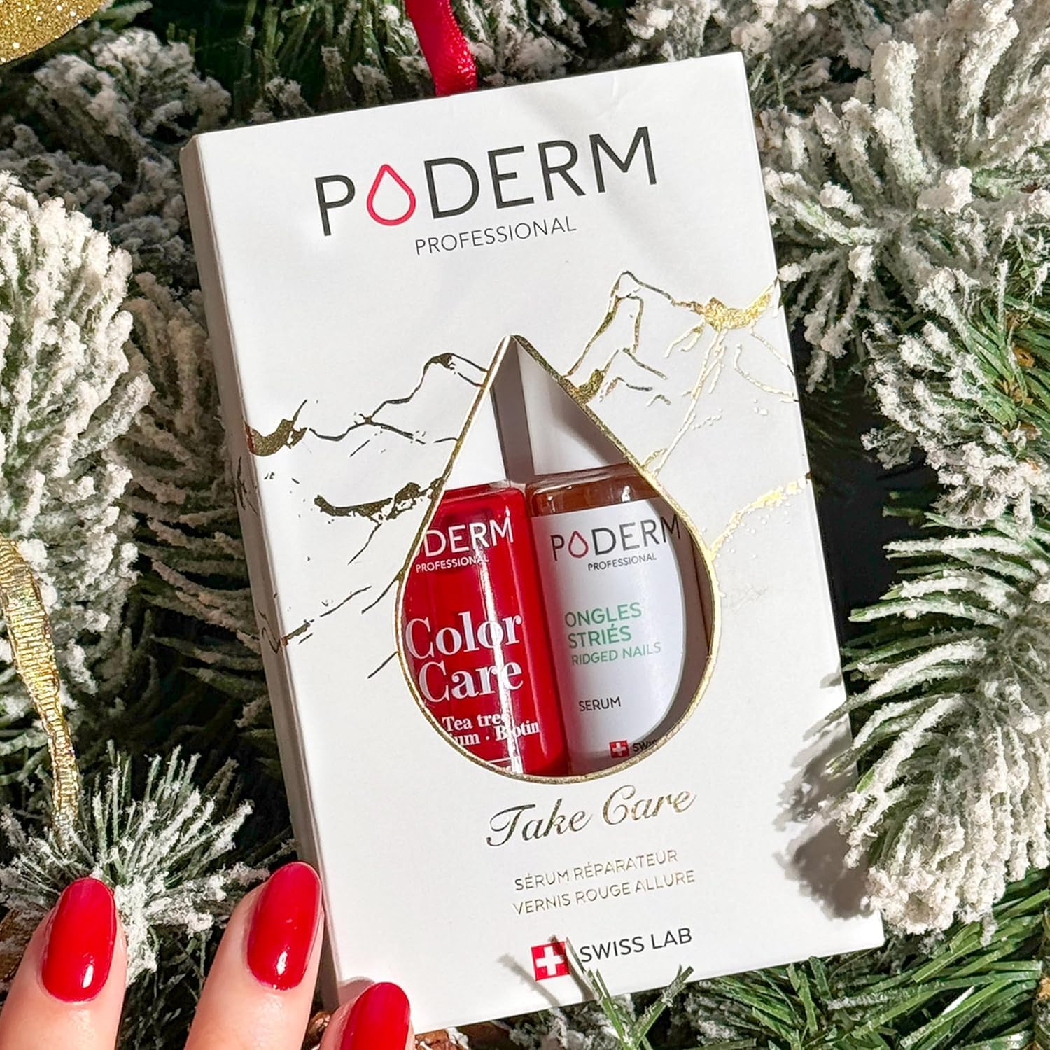 PODERM Swiss Made Cura delle unghie Siero nutriente Smalto Tea Tree Idea Regalo