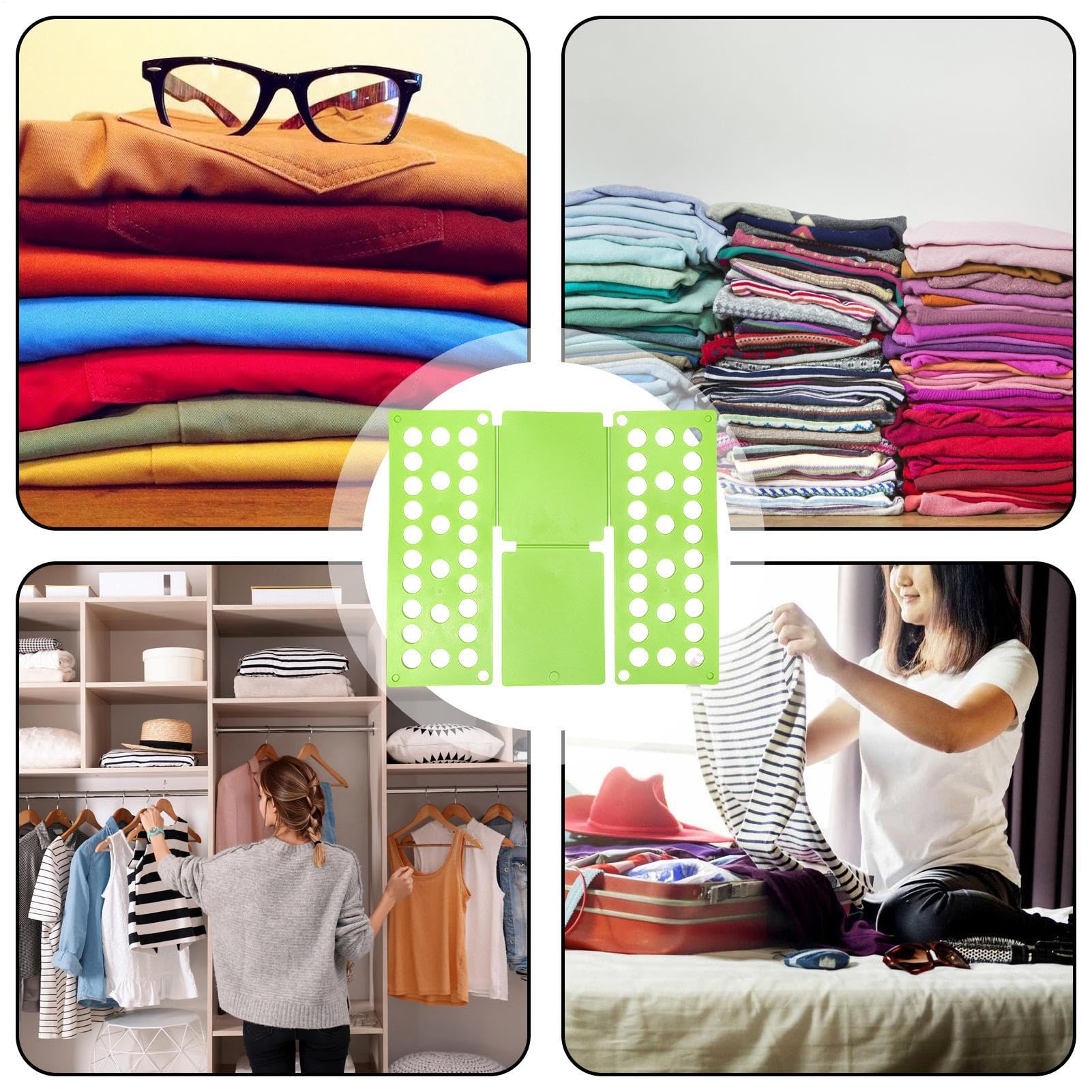 Plieur De Vetement, Machine A Plier Le Linge Planche À Plier Plieuse Vêtements Format pour Vetement Chemise T Shirt Tee Shirts