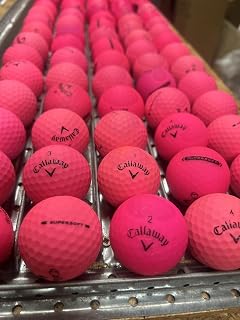 Callaway - Lote de 50 pelotas de golf (AAAA/AAA/AAA), color rosa mate