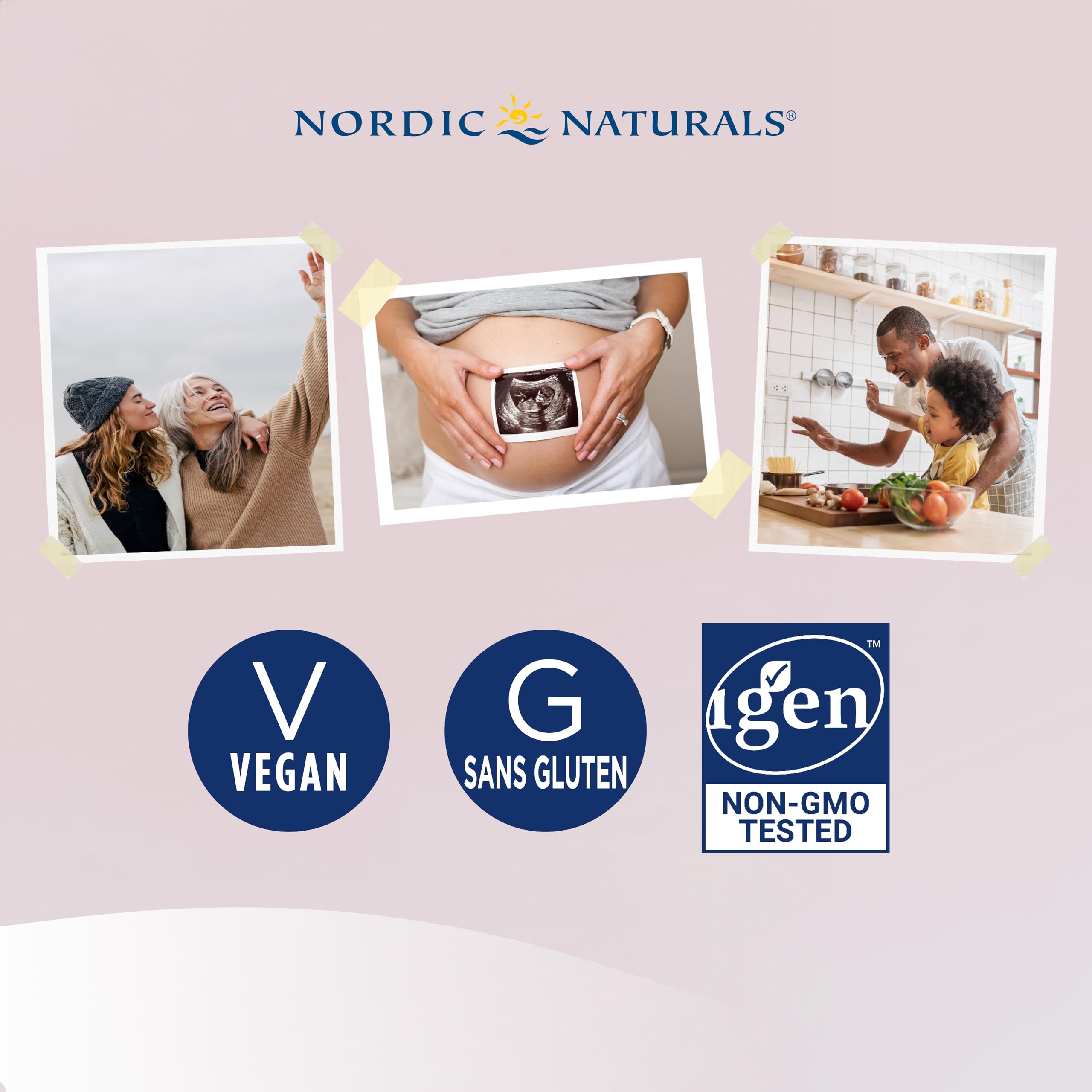 Nordic Naturals, Algae DHA, 500mg de DHA Végétalien à Partir d'Huile d'Algues, 60 Capsules molles végétaliennes, Végétarien, Sans Soja, Sans Gluten, Sans OGM