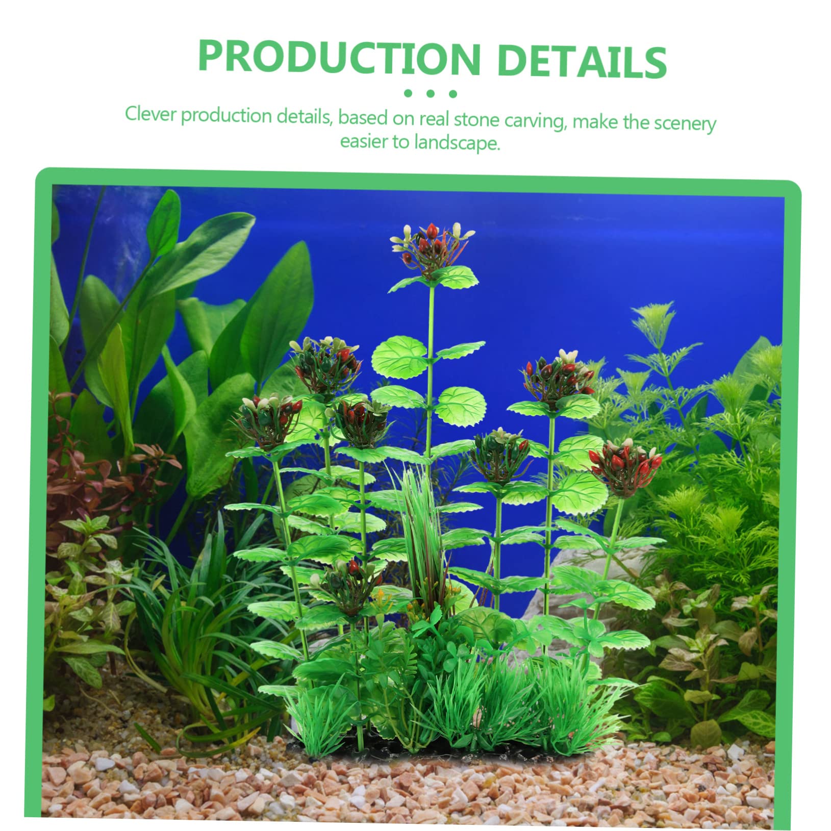 BESPORTBLE 3stücke Künstliche Pflanzen Für Aquarien Plastikpflanzen Für Fischbecken Dekorationsartikel Für Aquarien Wasserpflanzen Langlebig Und