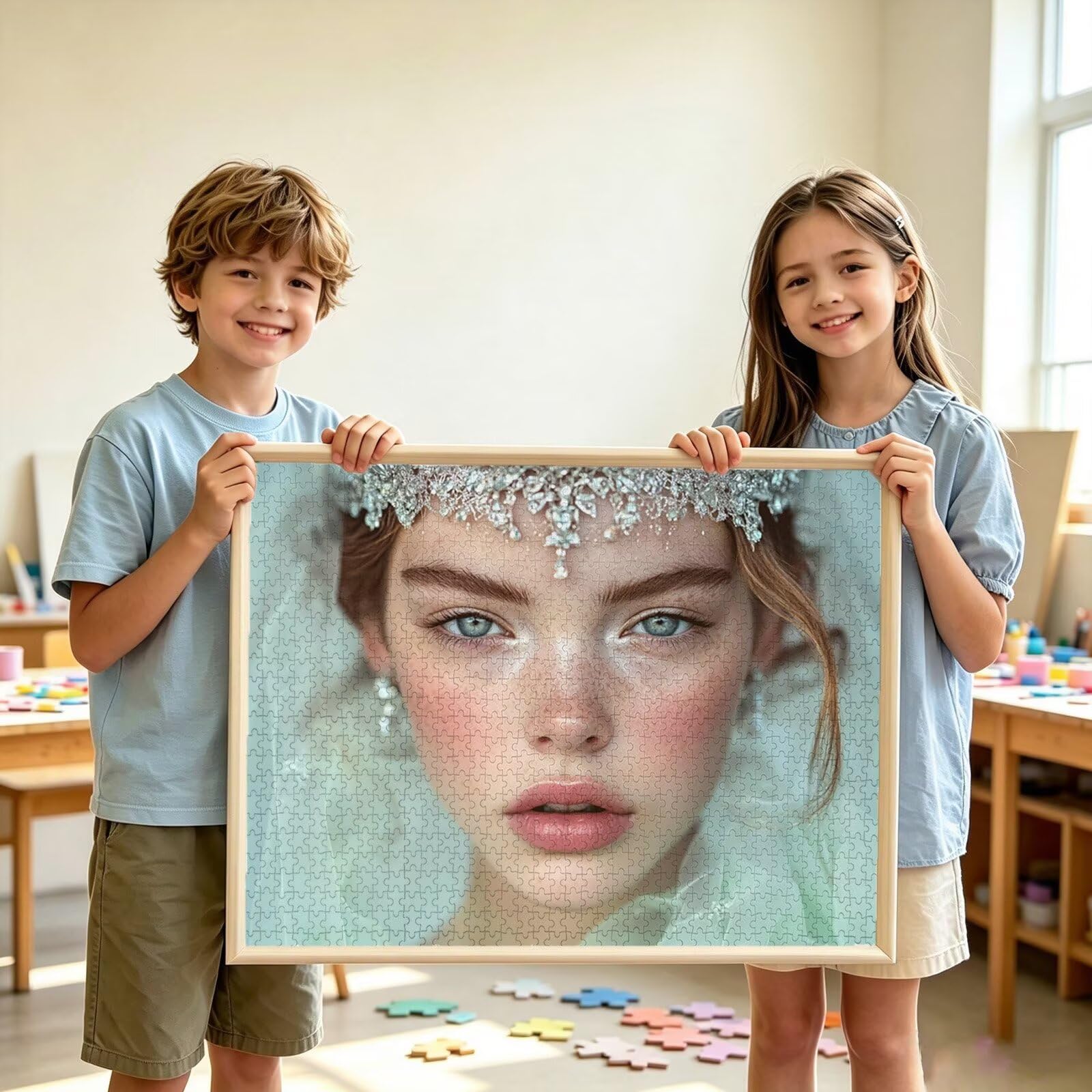 Spersonalizowane puzzle, niestandardowe drewniane puzzle fotograficzne