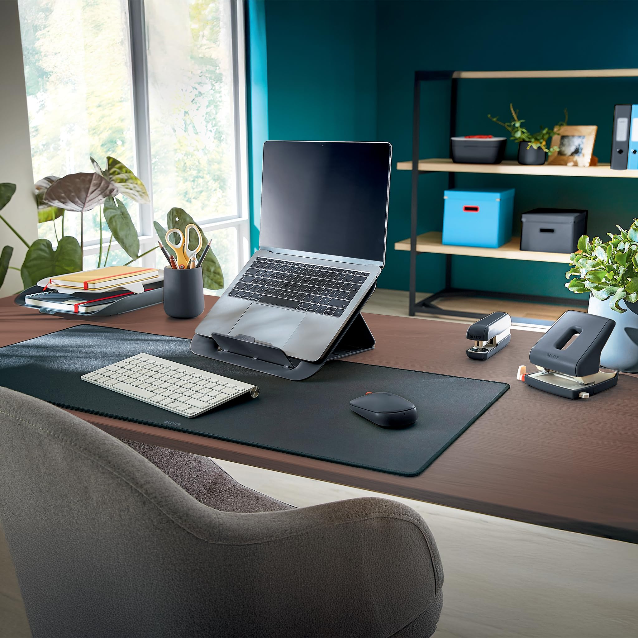 Leitz Tapis de bureau gaming extra-large 100x40 cm antidérapant lavable en machine