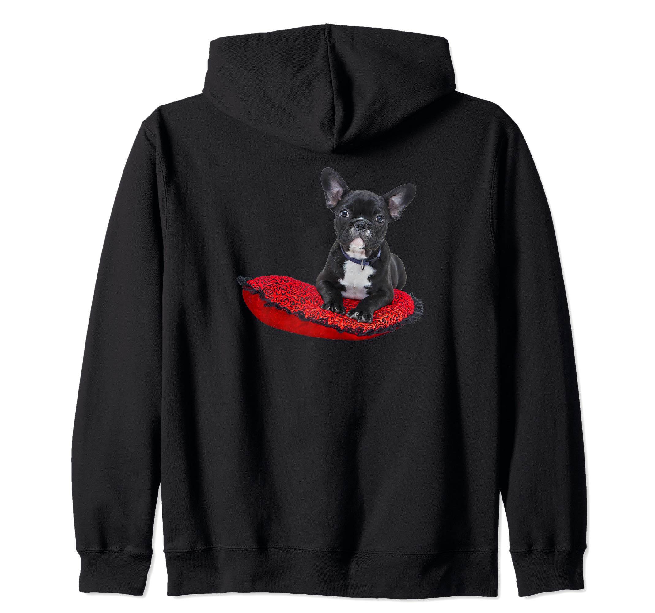 French Bulldog Gifts - Cute Frenchie Bull Dog Puppy Love Zip Hoodie