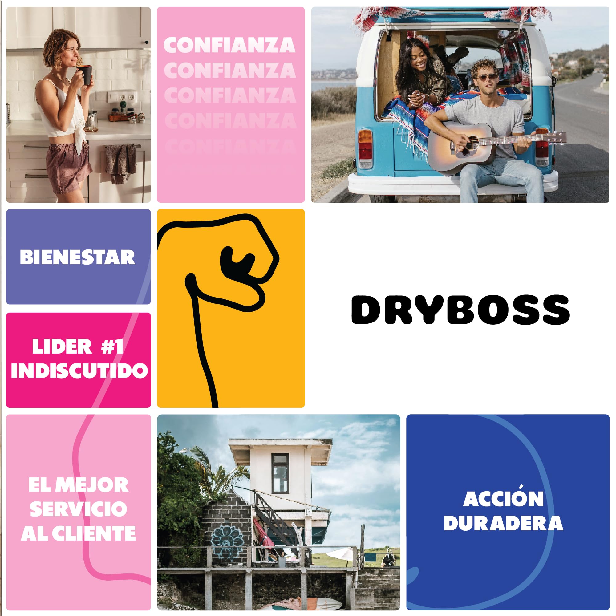 Pack x 6 Deshumidificador Absorbente Anti Humedades de Armarios, Interior Casa, Cajones, Habitacion, Pared, Coche. Quita Olores y Absorbe Humedades. Previene Condensación. Antihumedad