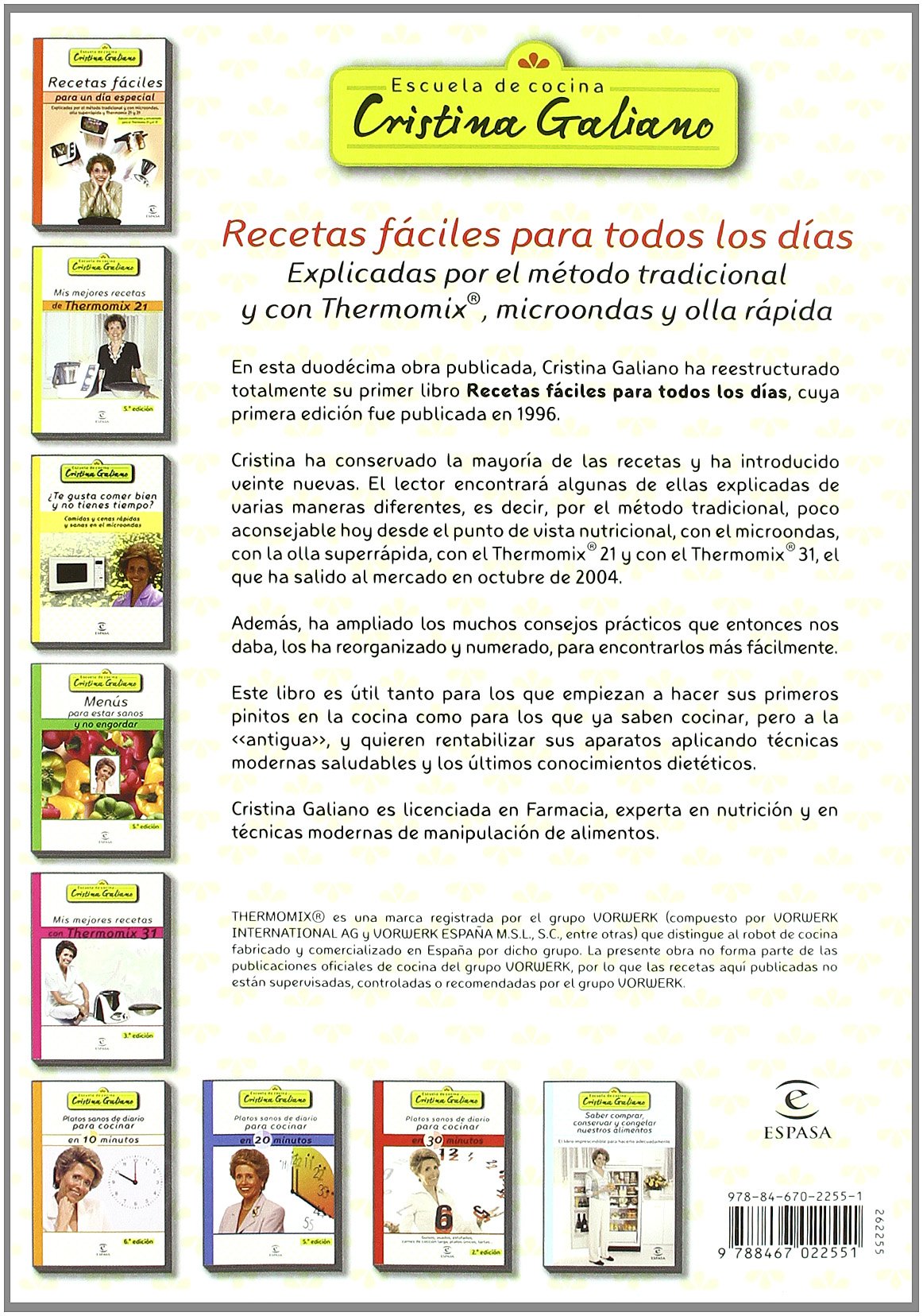 Recetas fáciles para todos los días: 1 (Espasa Gastronomía)