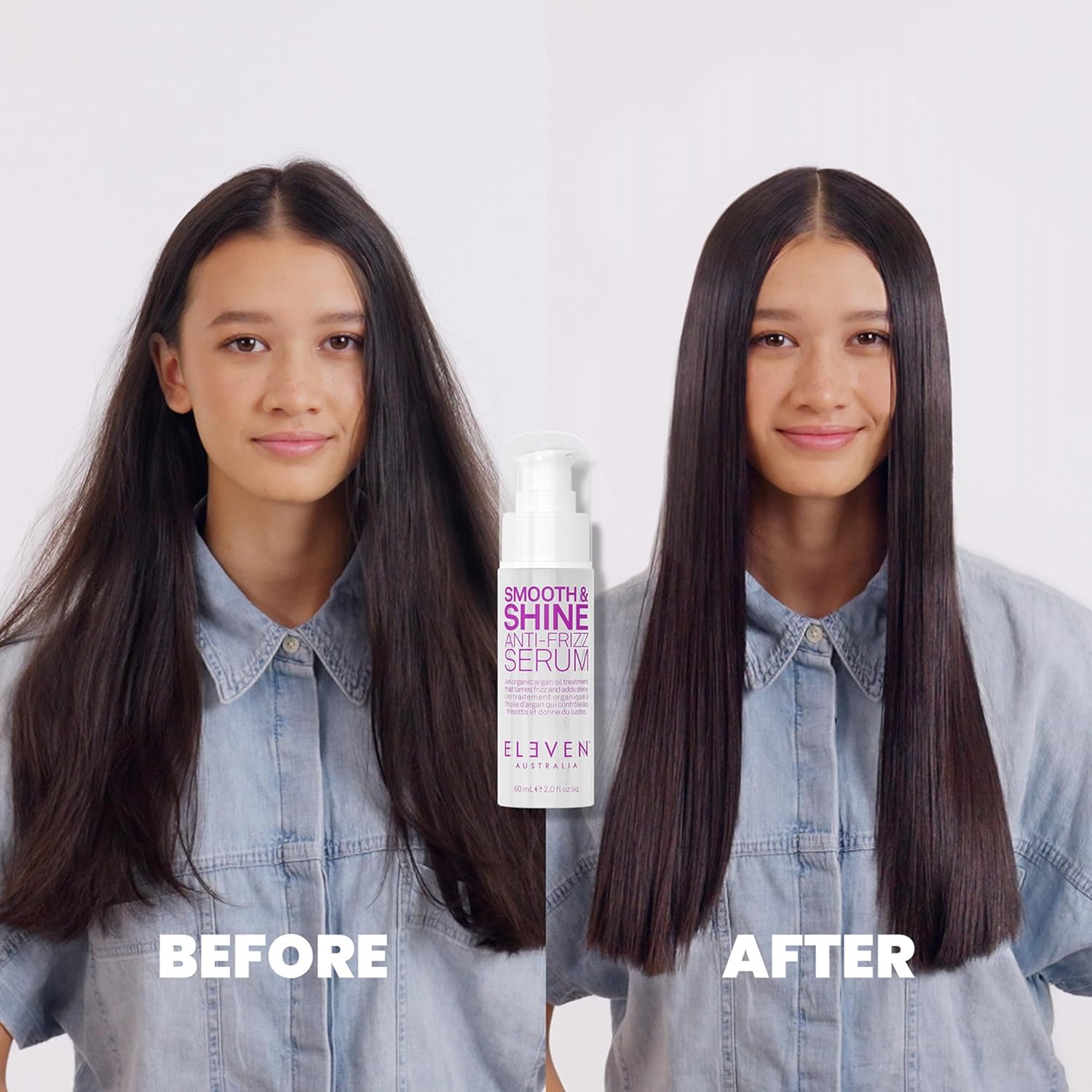 ELEVEN AUSTRALIA Smooth & Shine Anti-Frizz Serum - Anti Frizz Hair Care Products for Men and Women, Tames Frizzy Hair, Adds Shine, Lightweight Smoothing Formula - 2 fl oz - Image 4