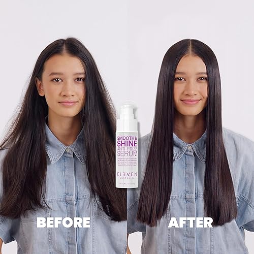 Miniatura 4 de ELEVEN AUSTRALIA Smooth & Shine Anti-Frizz Serum - Anti Frizz Hair Care Products for Men and Women, Tames Frizzy Hair, Adds Shine, Lightweight