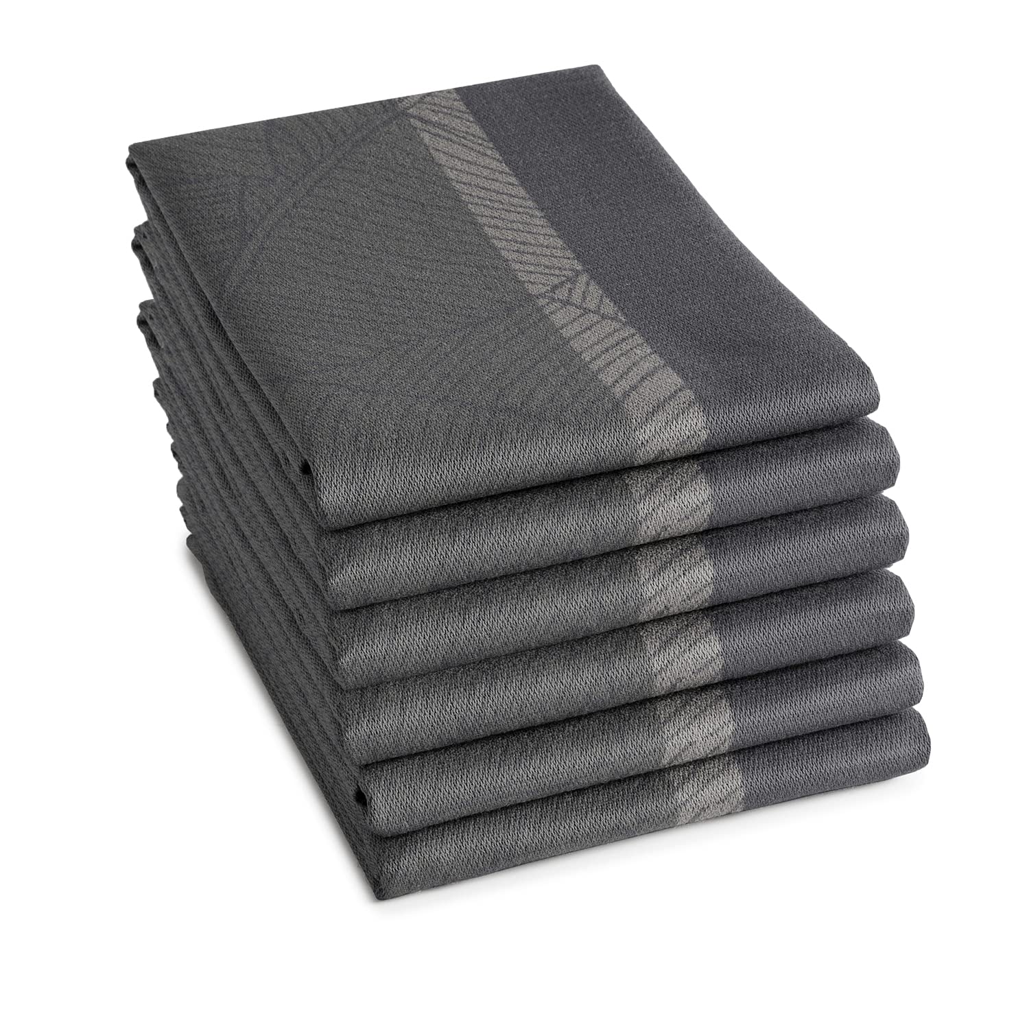 DDDDD Geschirrtuch Barrier - 60x65cm - Anthrazit - 6 Stück