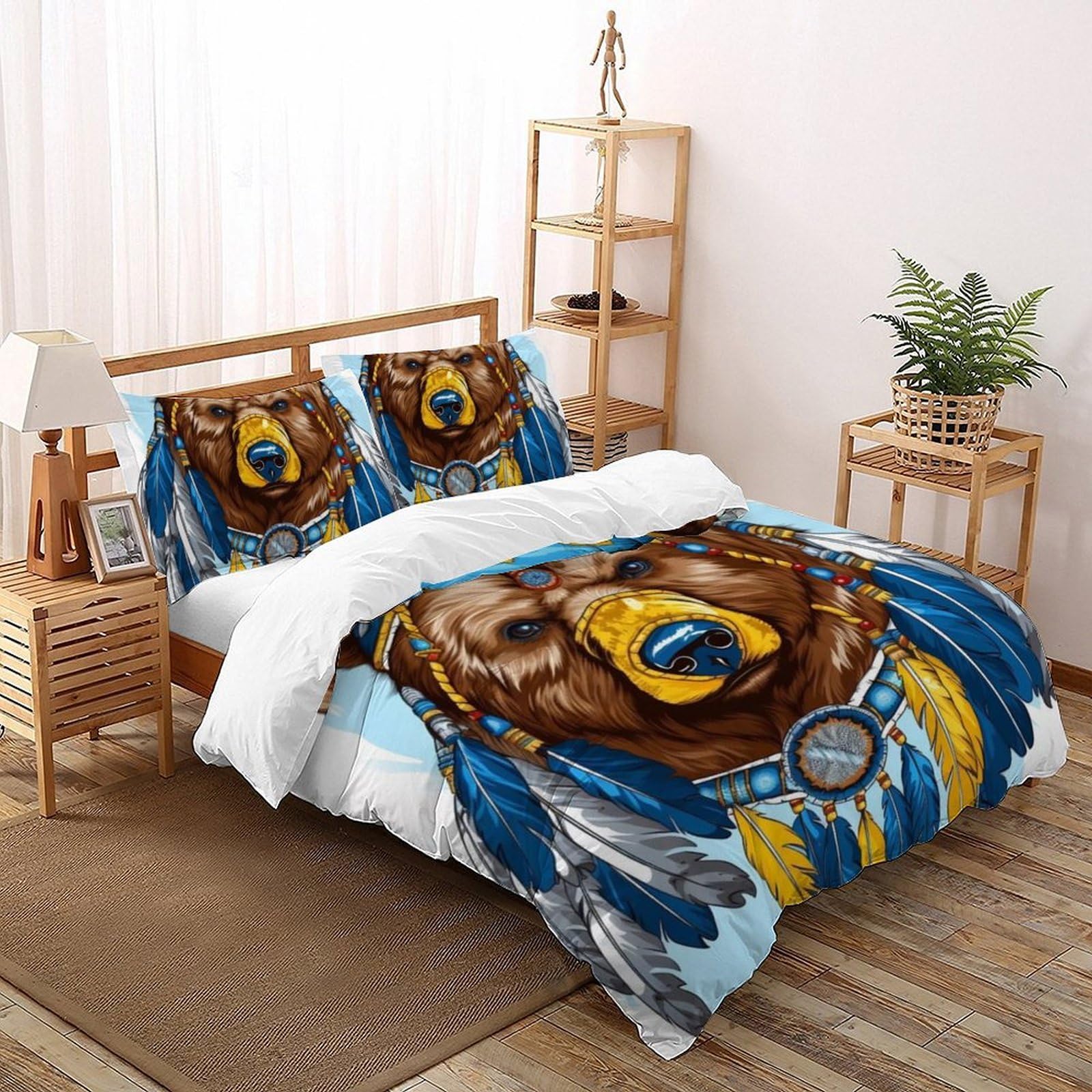 Housse de couette 3D enfants douce fermeture éclair parure de lit 200x200