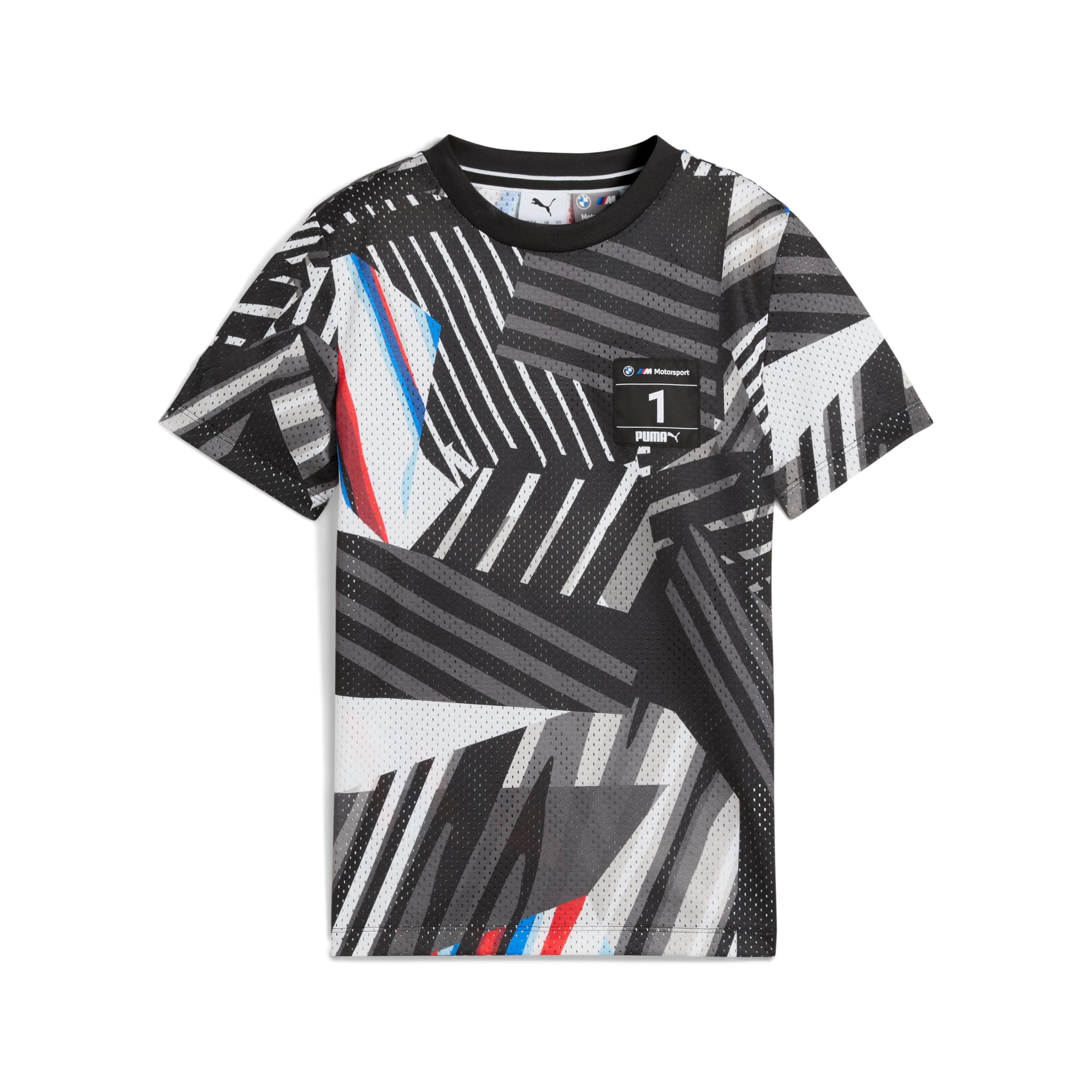 Bmw Multicoloured Genuine M Motorsport Childrens Kids T Shirt Tee Top Short Sleeve Regular Fit, 128