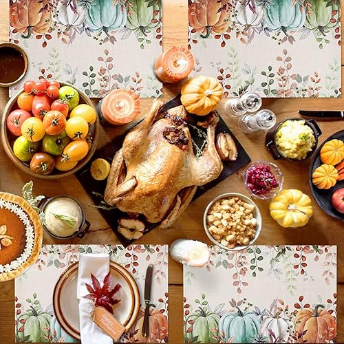 Vista 87 de Juego de 6 manteles individuales rojos para el día de San Valentín, diseño de corazón de San Valentín, resistentes al calor, lavables, manteles