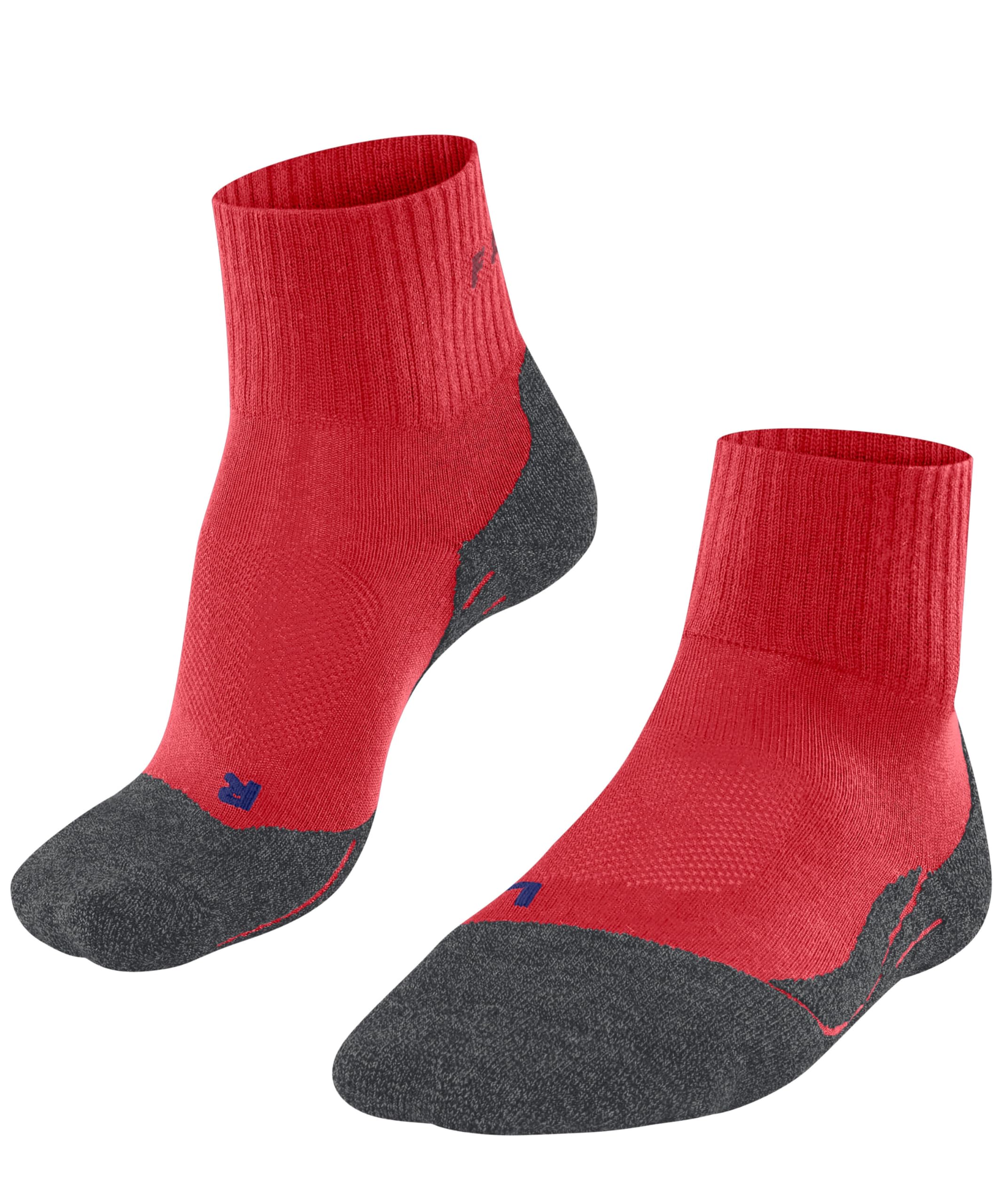 FALKE Men's TK2 Explore Cool Short M Sso Lyocell Functional Yarn Thick Anti-Blister Hiking Socks 1 Pair, Red Big 8178, 11-12.5