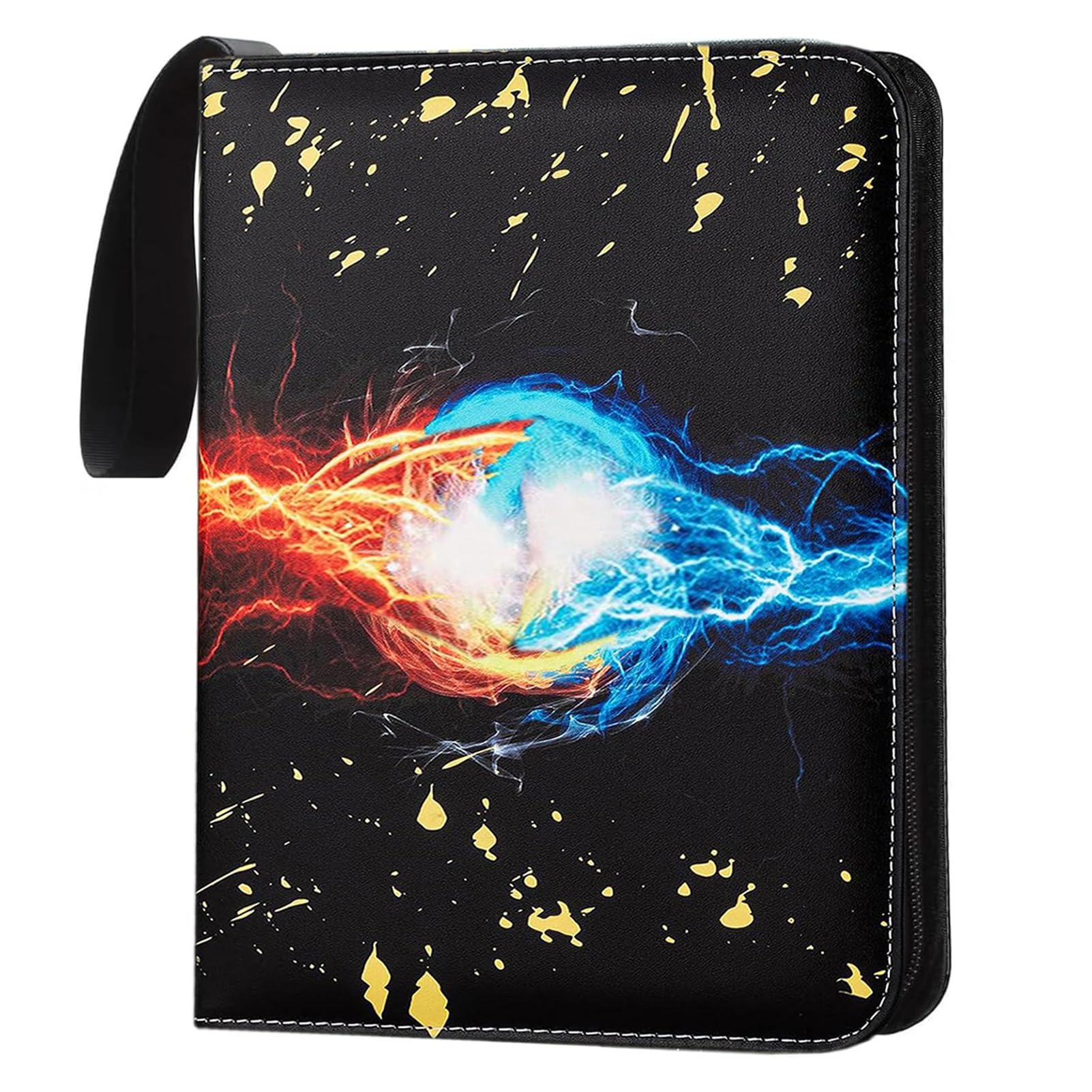 Card Binder 4 Pockets Trading Card Binder Card Folder Album with Sleeve