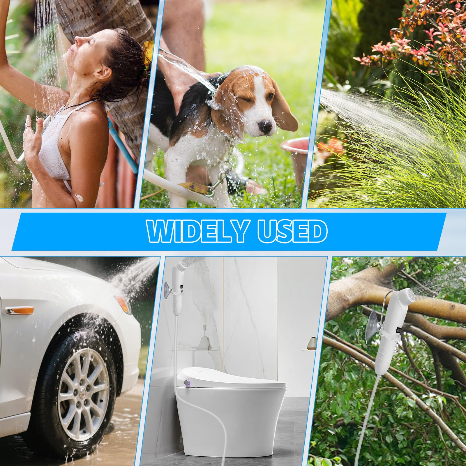 Bidet Portatile Post Parto, Bidet Portatile da Viaggio, Peri Bottle Post Parto con 2.5l Serbatoio, Ricaricabile Bidet Elettrico Portatile, Attività All'aperto Campeggio Bottiglia Spray a Mano