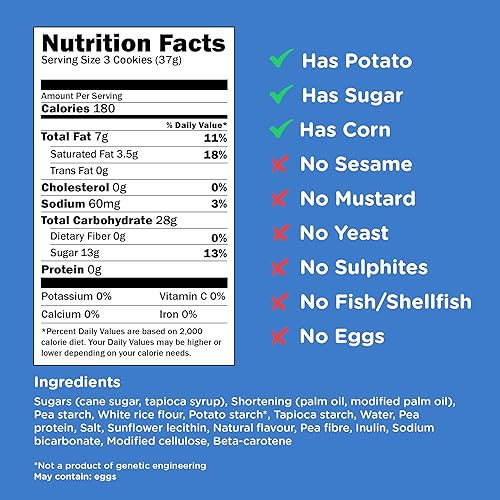 Miniatura 2 de Galletas Kinnitoos, crema sándwich de vainilla, 8 onzas