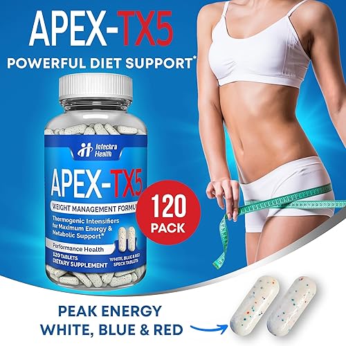 Miniatura 6 de Apex-TX5 Ultra Catalizador de Pérdida de Grasa 120 tabletas intensificador termogénico de grado farmacéutico para máxima energía y pérdida de peso