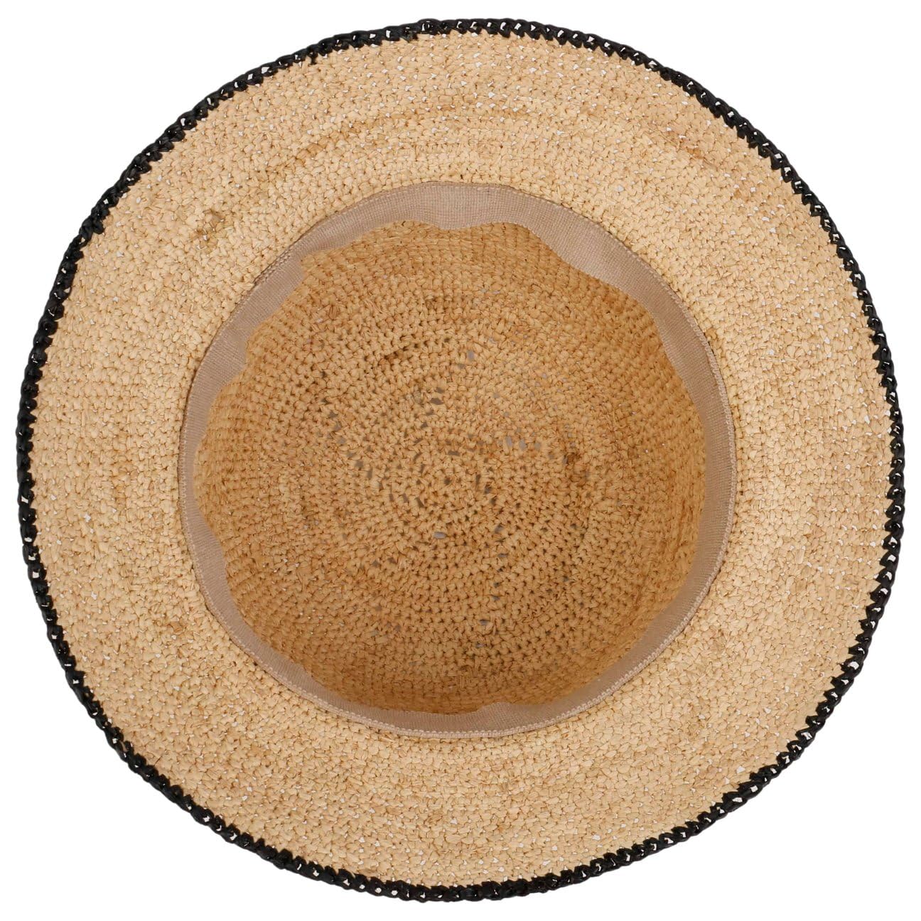 SOMBREROSHOP Anira Crochet Sombrero Cloche de Paja Mujer Primavera Verano