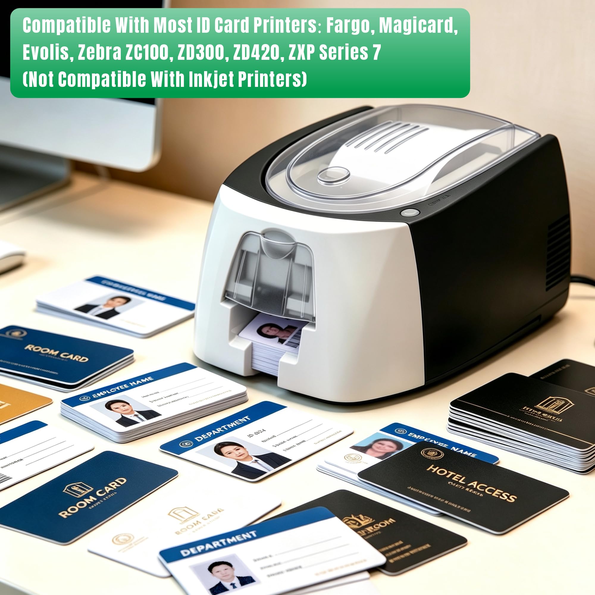 UHPPOTE kontaktlose 125 kHz RFID-Zugangskarten nur lesbar (100 Stück) | für Zugangskontroll- und Zeiterfassungssysteme