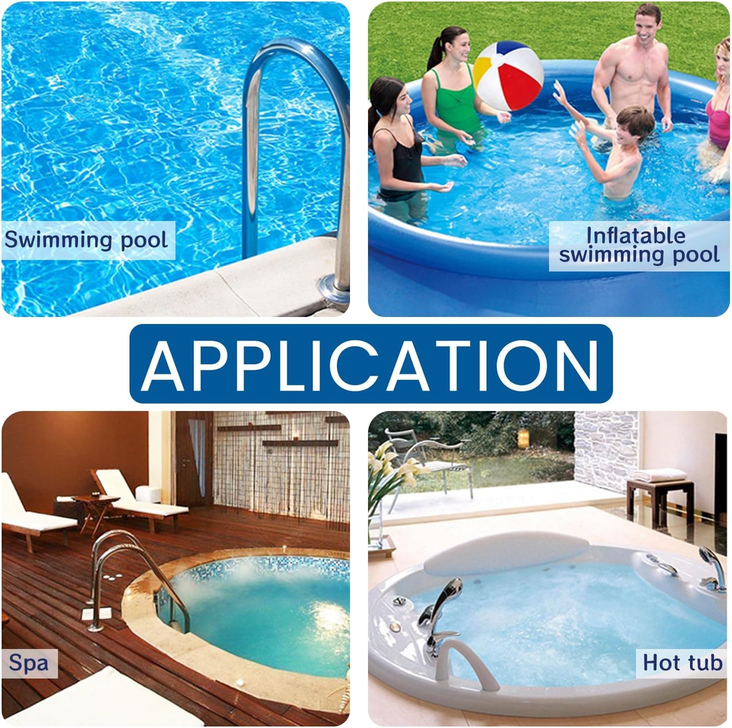 Pool Cleaning Tablet, Reinigungstabletten für Pool 100pcs, Pool Cleaning Tablets, Pool Reinigungstabletten, Sprudeltabletten zur für sauberes und hygienisches Poolwasser (100pcs-a)