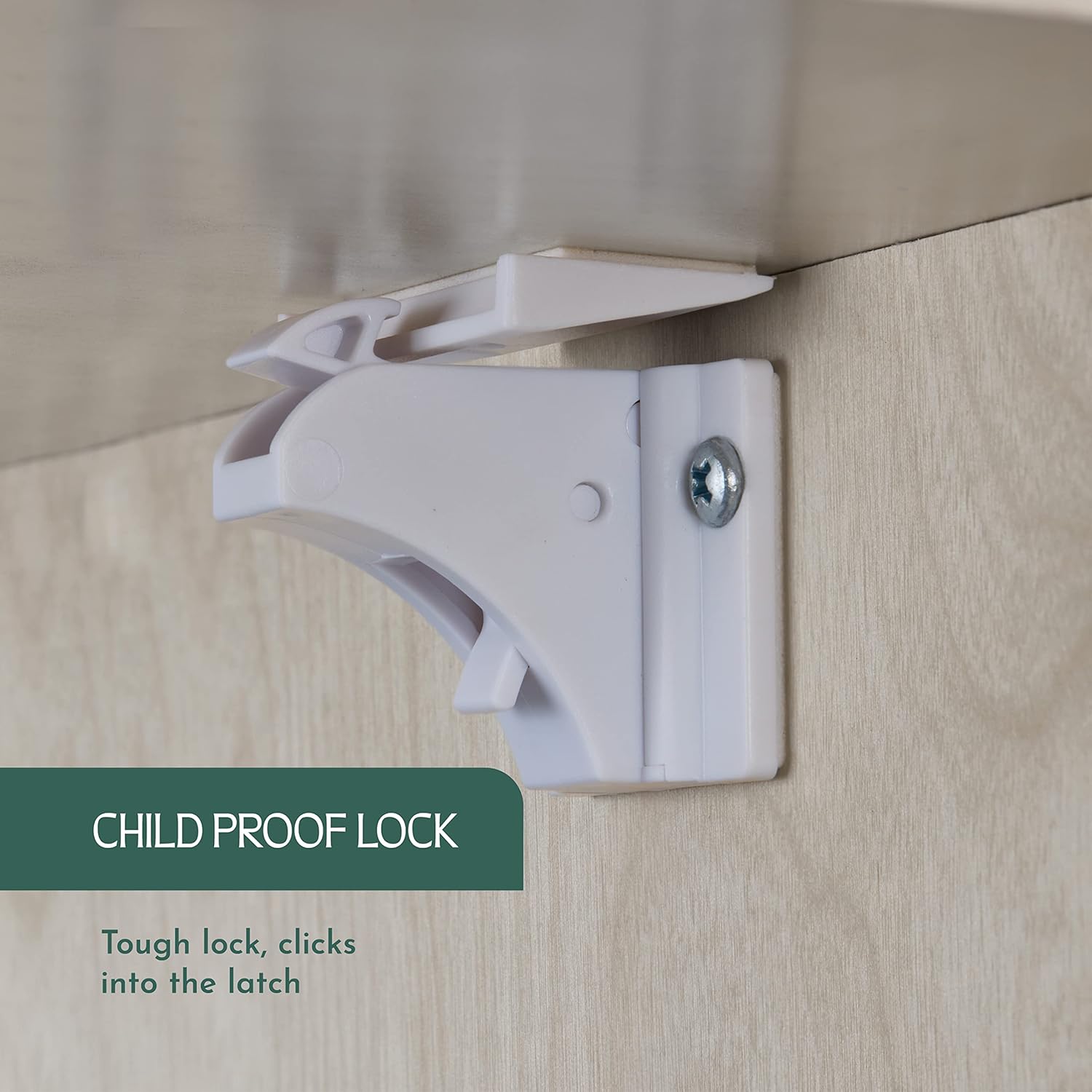 Powerful 12-Pack Magnetic Child Locks for Cabinets & Drawers with Easy Installation Cradle - Invisible Child Safety Cabinet Locks for Babies & Toddlers, Includes 3M Adhesives, Screws, 2 Keys & Holders