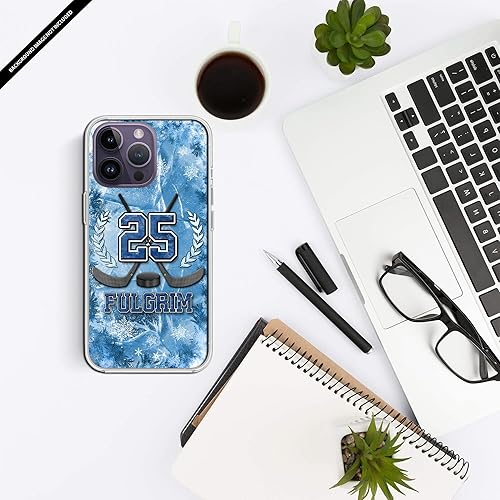 Miniatura 6 de Funda protectora transparente con nombre personalizado para amantes del hockey, compatible con iPhone 15 14 13 12 11 X Xs Xr 8 7 6s Mini Pro Max