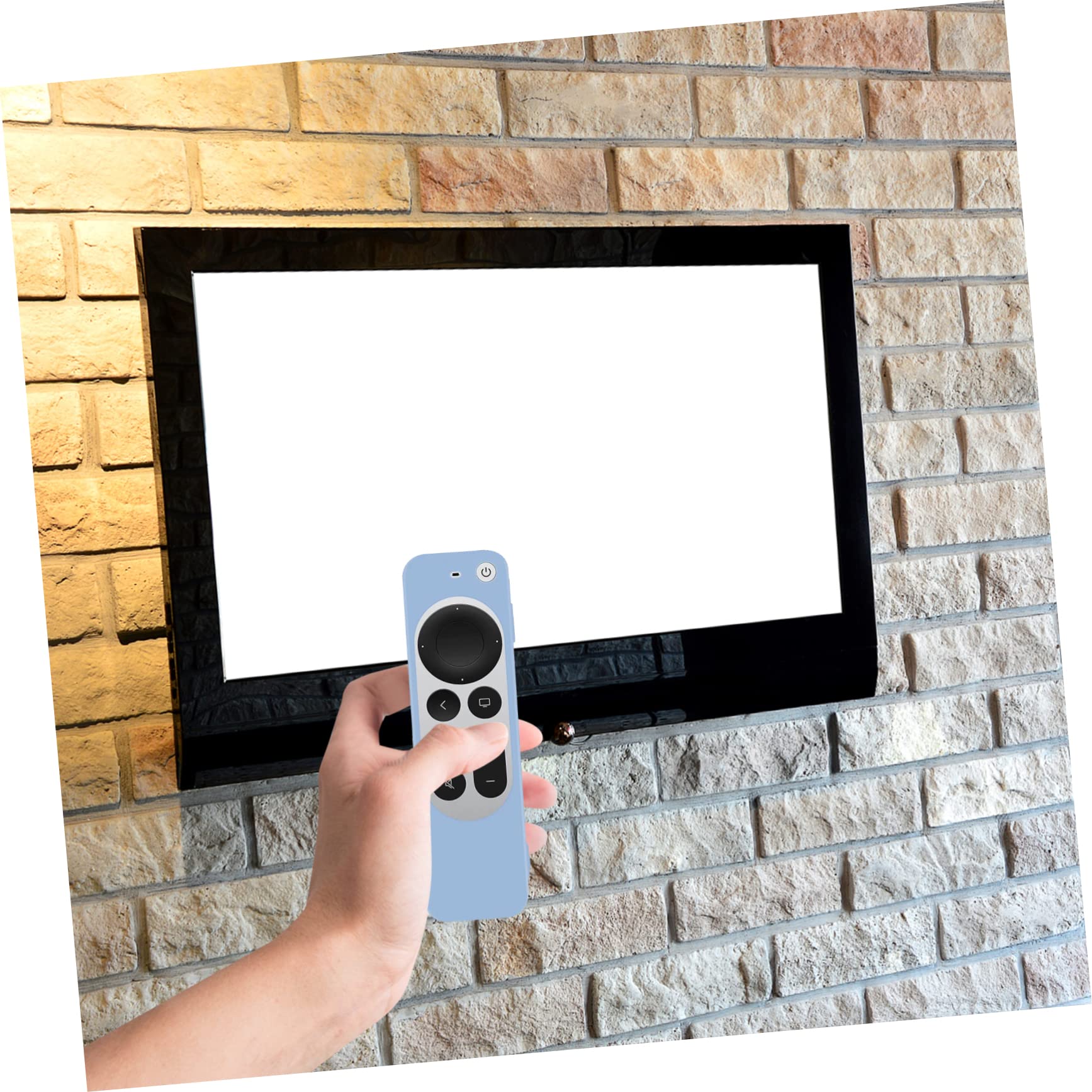 HOMSFOU 5pezzi Copertura Protettiva Per Telecomando Tv Custodia Antishock Con Laccetto Per Remote Resistente Graffi e Polvere Facile Da Rimuovere Senza Danni Compatibile Con Telecomandi Tv
